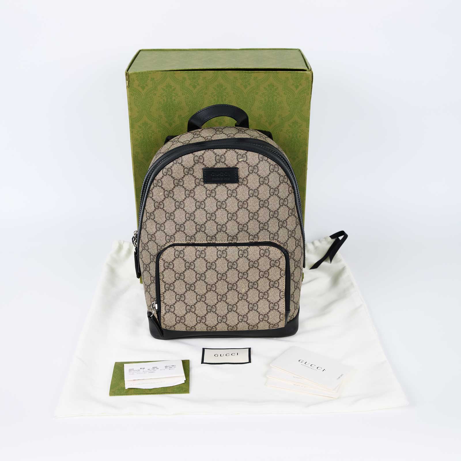 古馳 GUCCI 經典印花 小型 後背包 429020 滿版GG後背包 防塵袋/原廠盒子/購買證明正本
