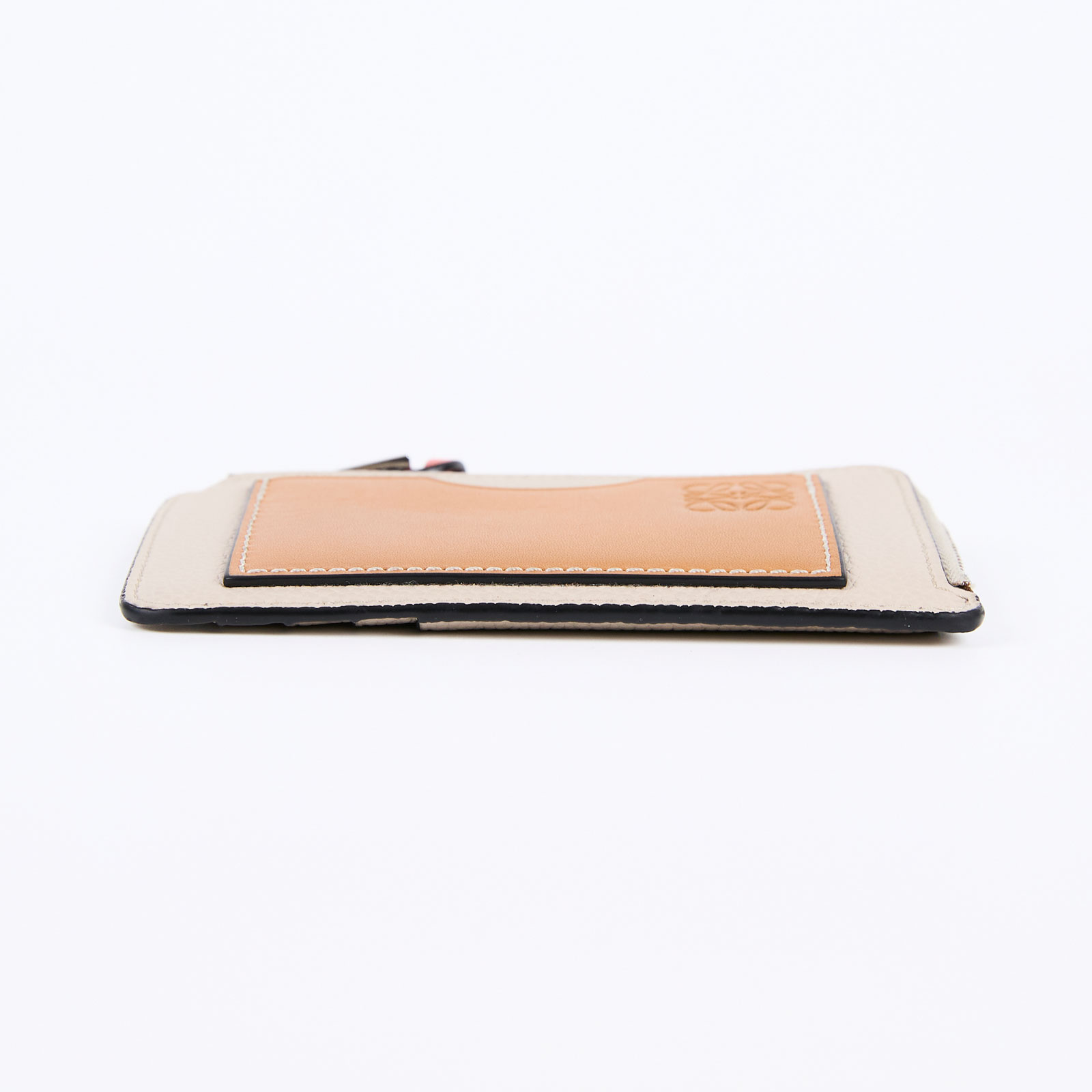 羅意威 LOEWE Coin cardholder 零錢 卡夾 C660Z40X07 焦糖拚沙色拉鍊卡夾 原廠盒子