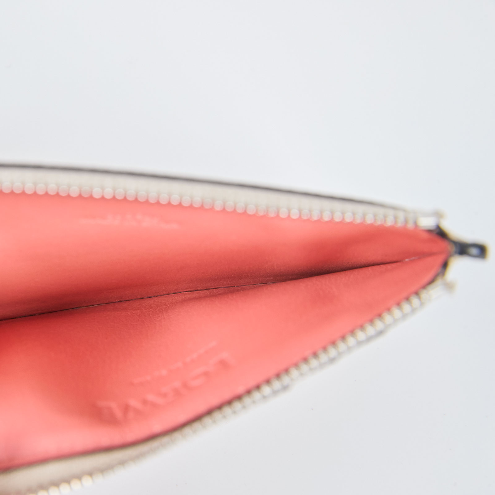 羅意威 LOEWE Coin cardholder 零錢 卡夾 C660Z40X07 焦糖拚沙色拉鍊卡夾 原廠盒子