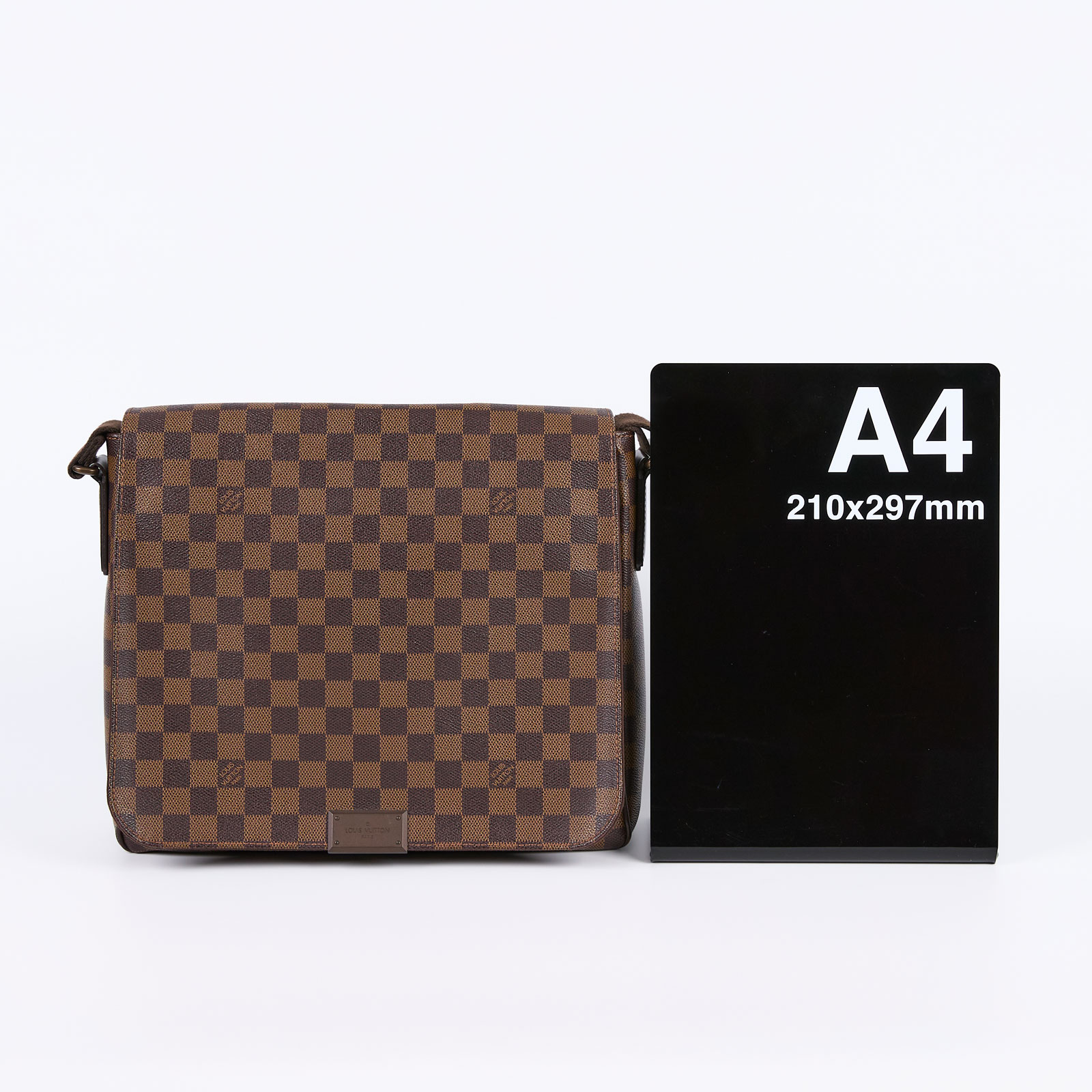路易威登 LOUIS VUITTON District MM 肩背包 棕棋盤格 N41212 棕DAMIER側背包 防塵袋/購買證明正本