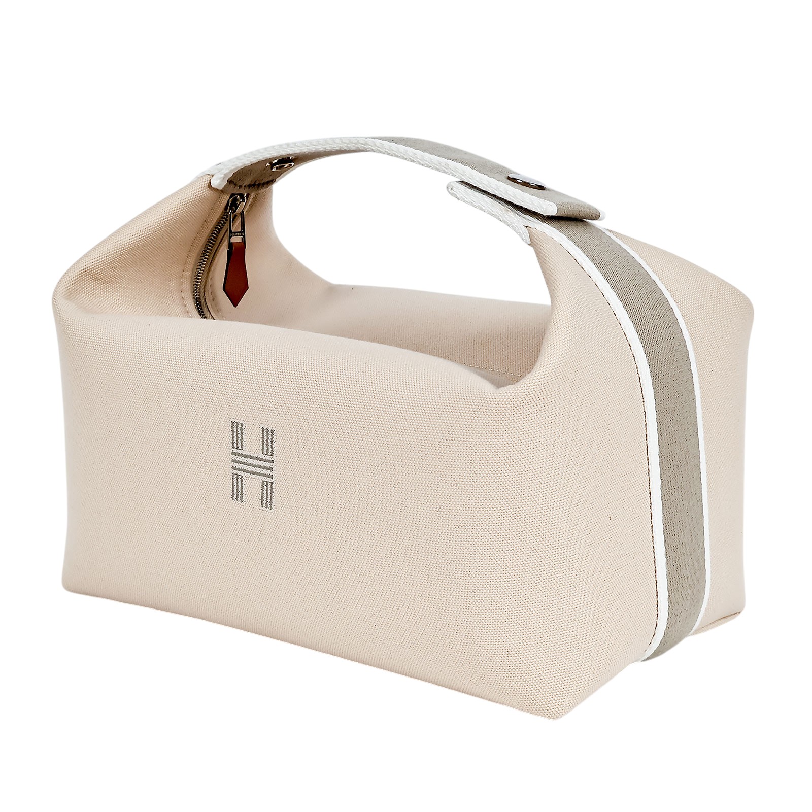 愛馬仕 Hermès Bride a Brac GM 大型 盥洗包 手提包 BBG  米拼灰BRIDE A BRAC GM 購買證明正本