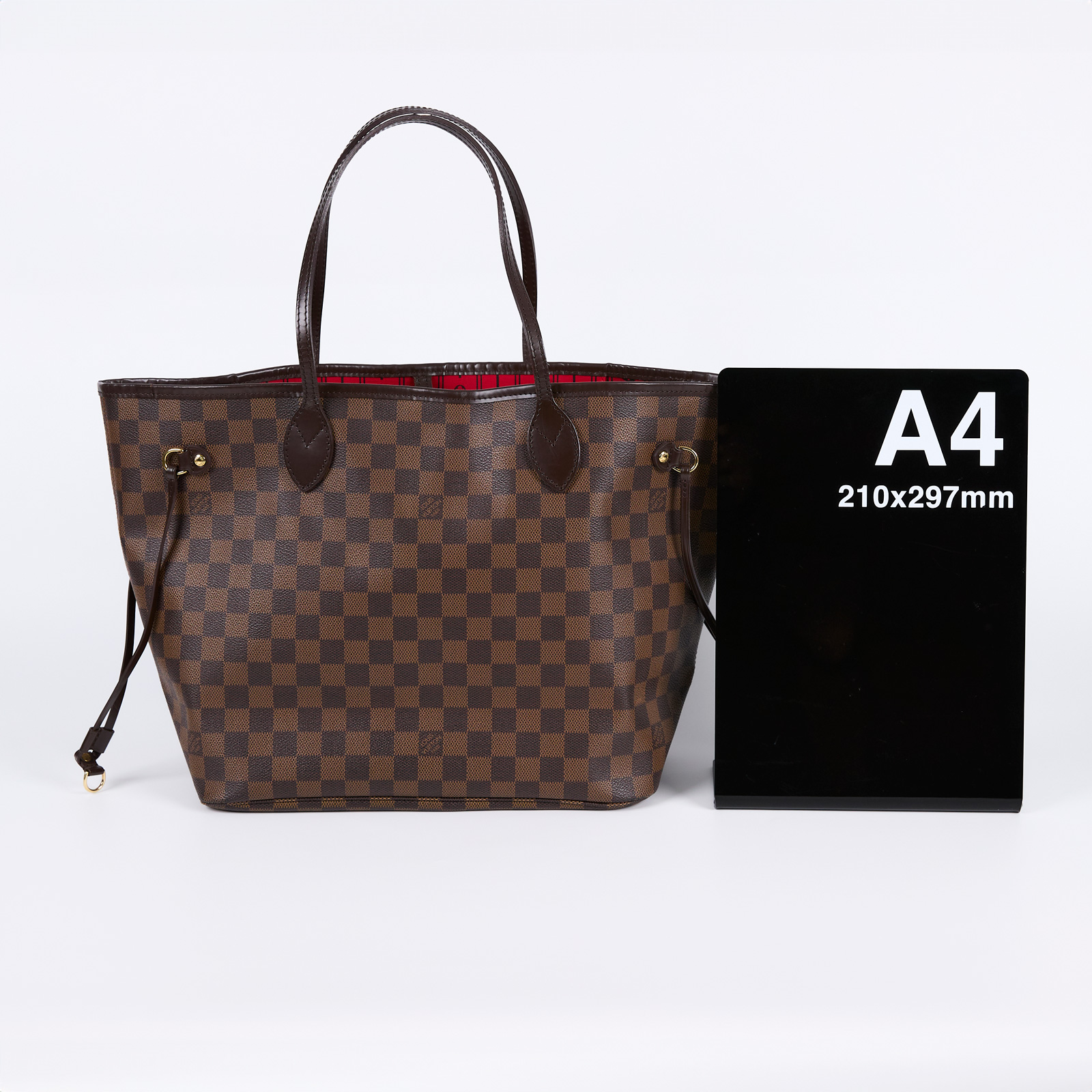 路易威登 LOUIS VUITTON 棕棋盤 MM 托特包 N51105 棋盤格NEVERFULL MM 防塵袋