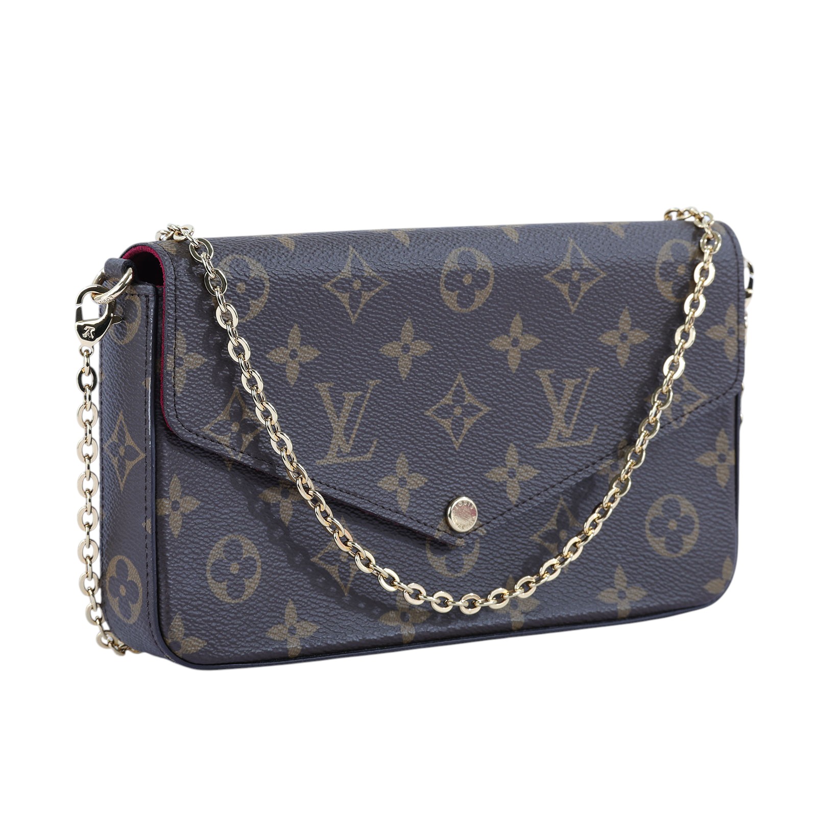 路易威登 LOUIS VUITTON Félicie Pochette WOC 信封式 手拿 肩背包 M81896 晶片款  防塵袋/原廠盒子