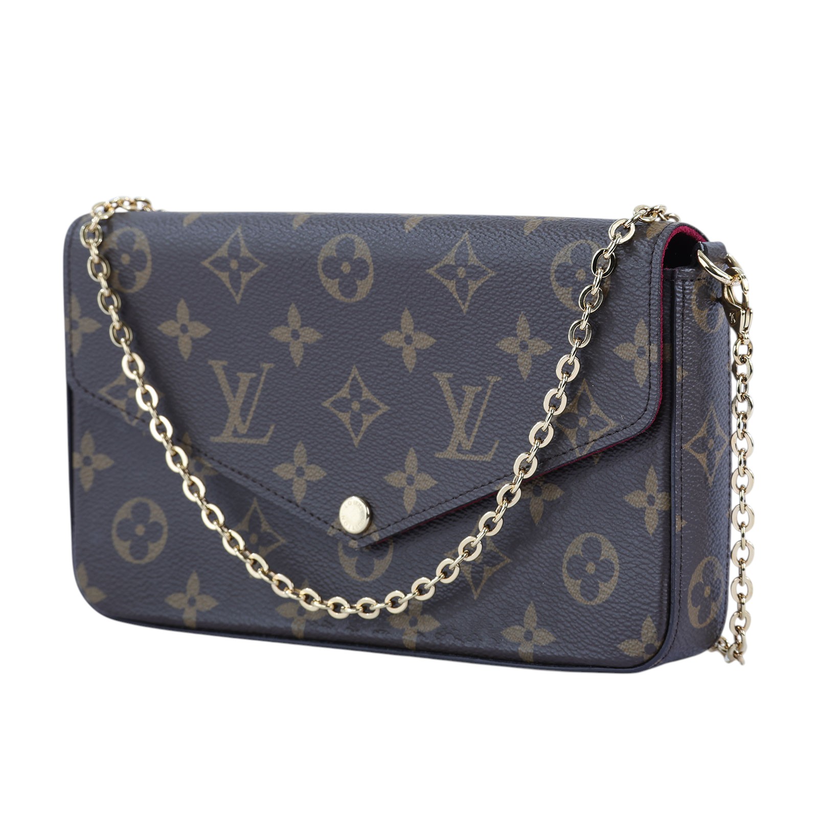 路易威登 LOUIS VUITTON Félicie Pochette WOC 信封式 手拿 肩背包 M81896 晶片款  防塵袋/原廠盒子