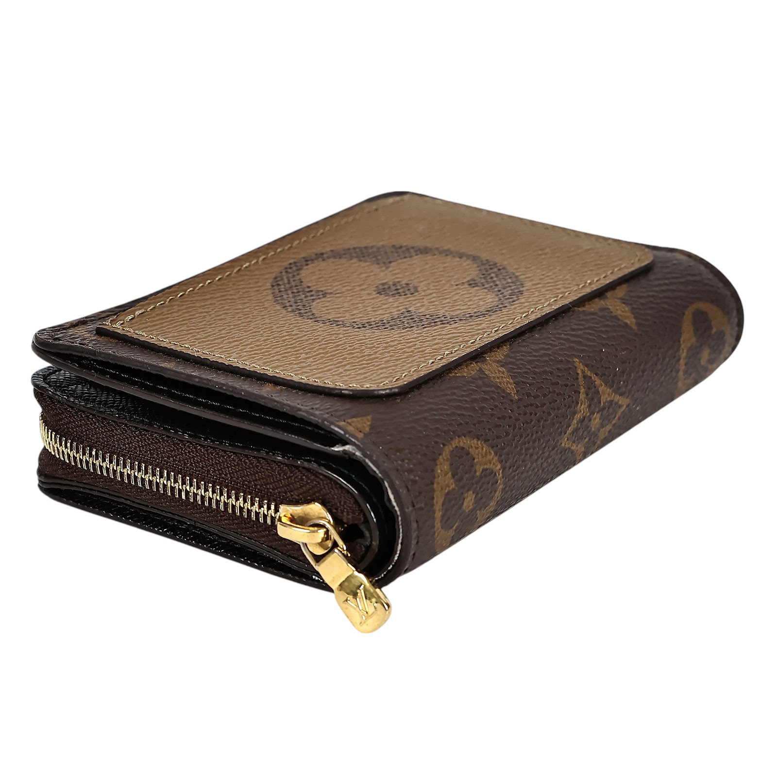 路易威登 LOUIS VUITTON Lou 錢包 零錢包 M81461 晶片款 原花Lou短夾 防塵袋/原廠盒子/購買證明正本/台灣發票