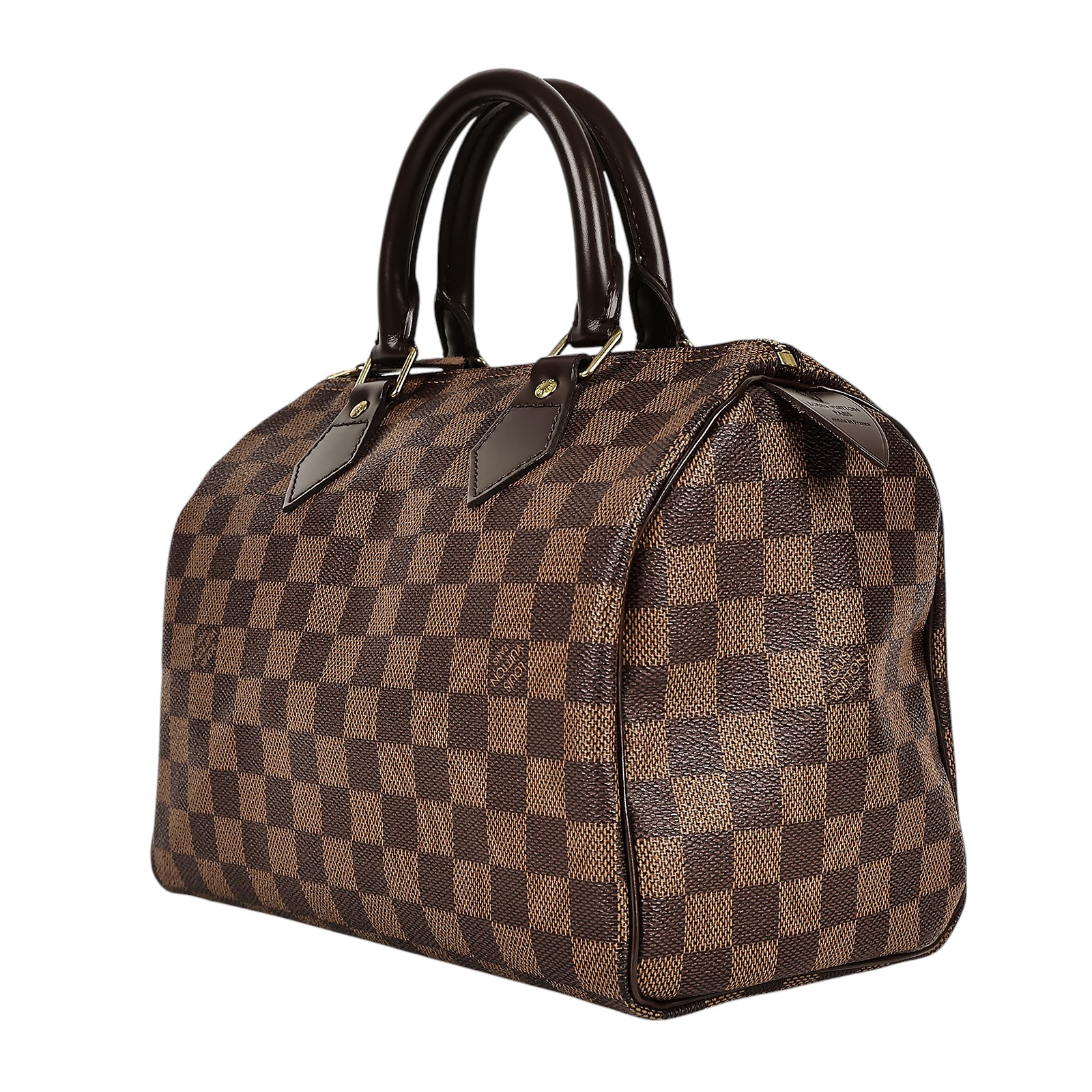 路易威登 LOUIS VUITTON Speedy 25 手提波士頓包 棕棋盤格 N41532 咖棋盤格SPEEDY25 購買證明正本