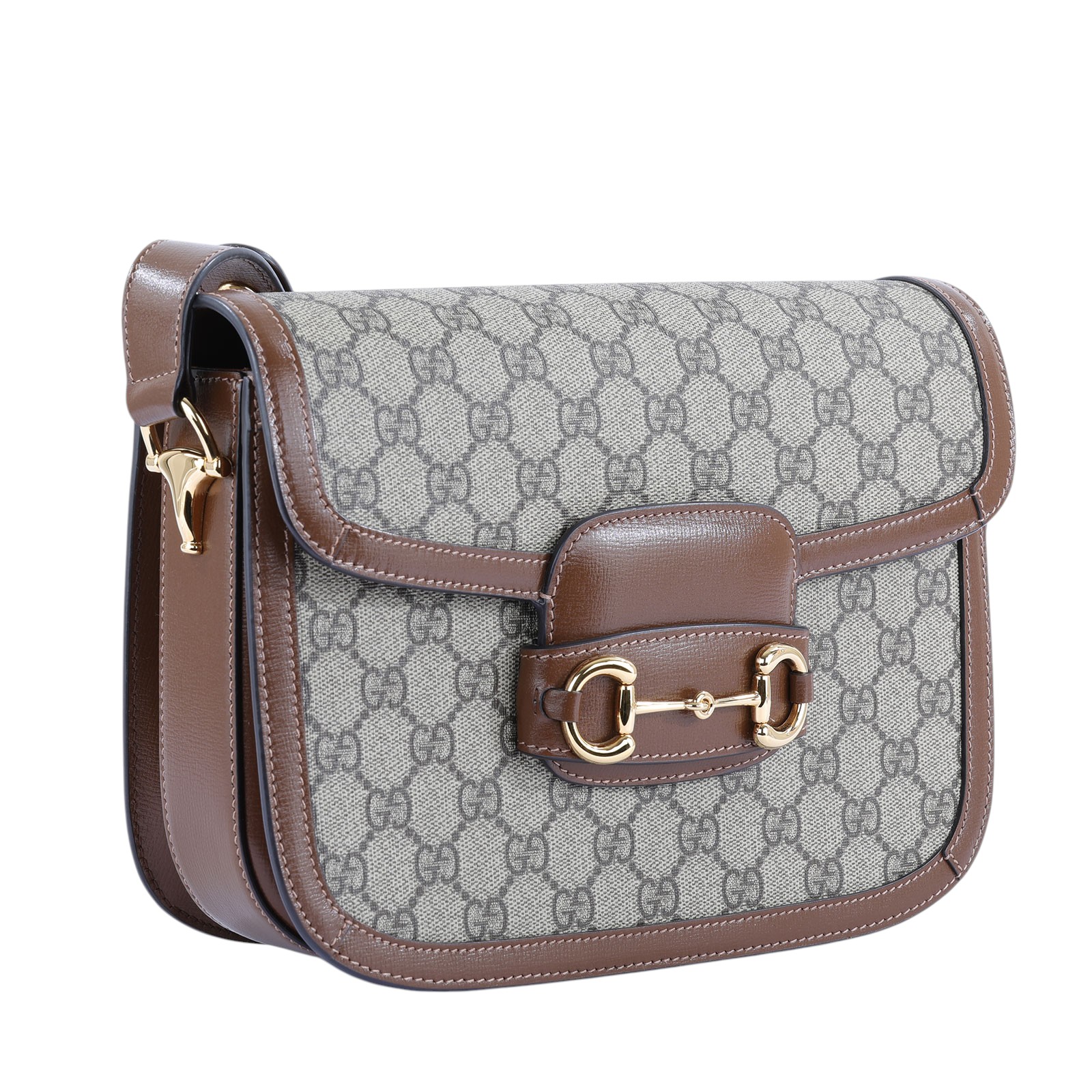 古馳 GUCCI 1955 馬銜扣 肩揹袋 602204 棕GG紋1955馬銜包 原廠盒子/防塵袋/購買證明正本