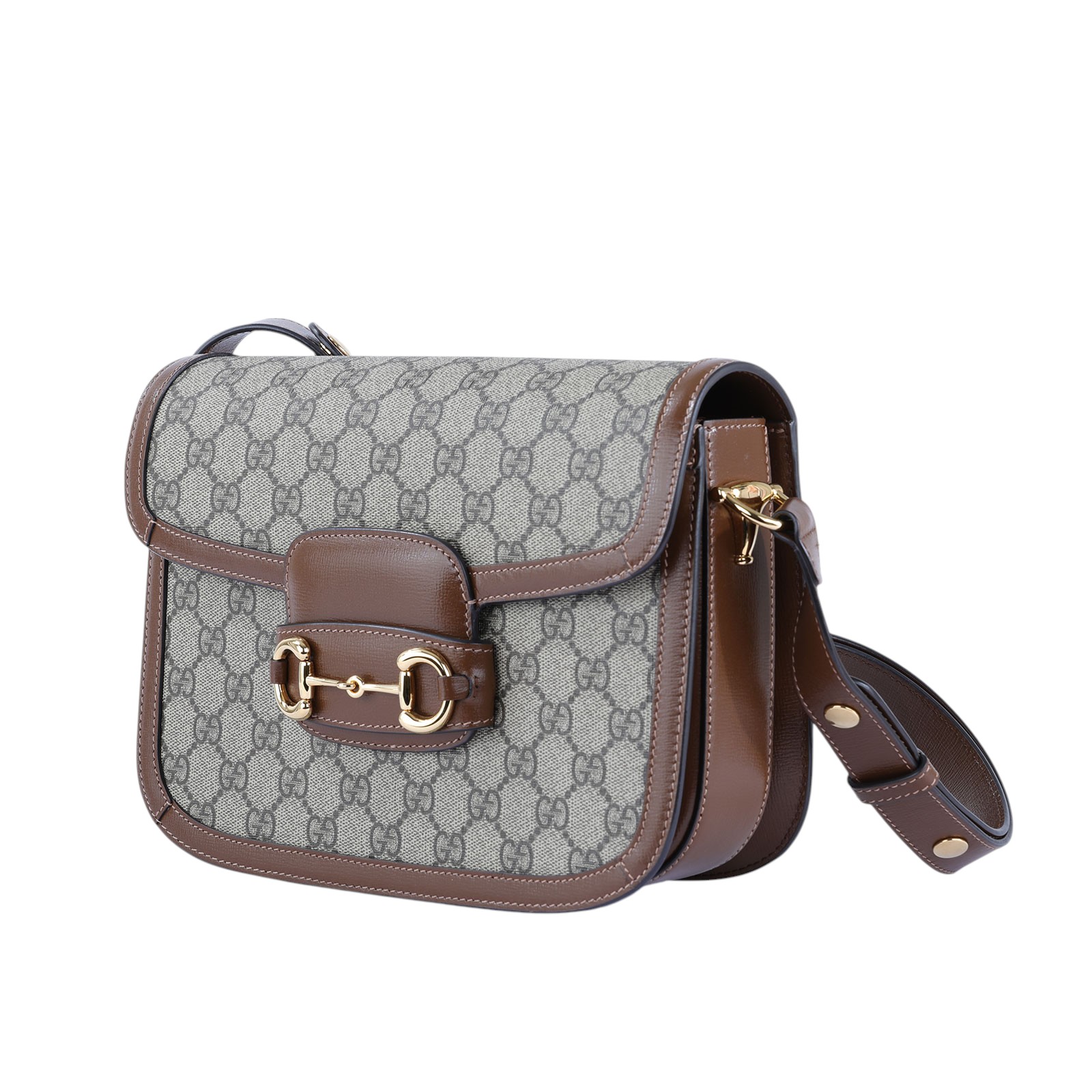 古馳 GUCCI 1955 馬銜扣 肩揹袋 602204 棕GG紋1955馬銜包 原廠盒子/防塵袋/購買證明正本