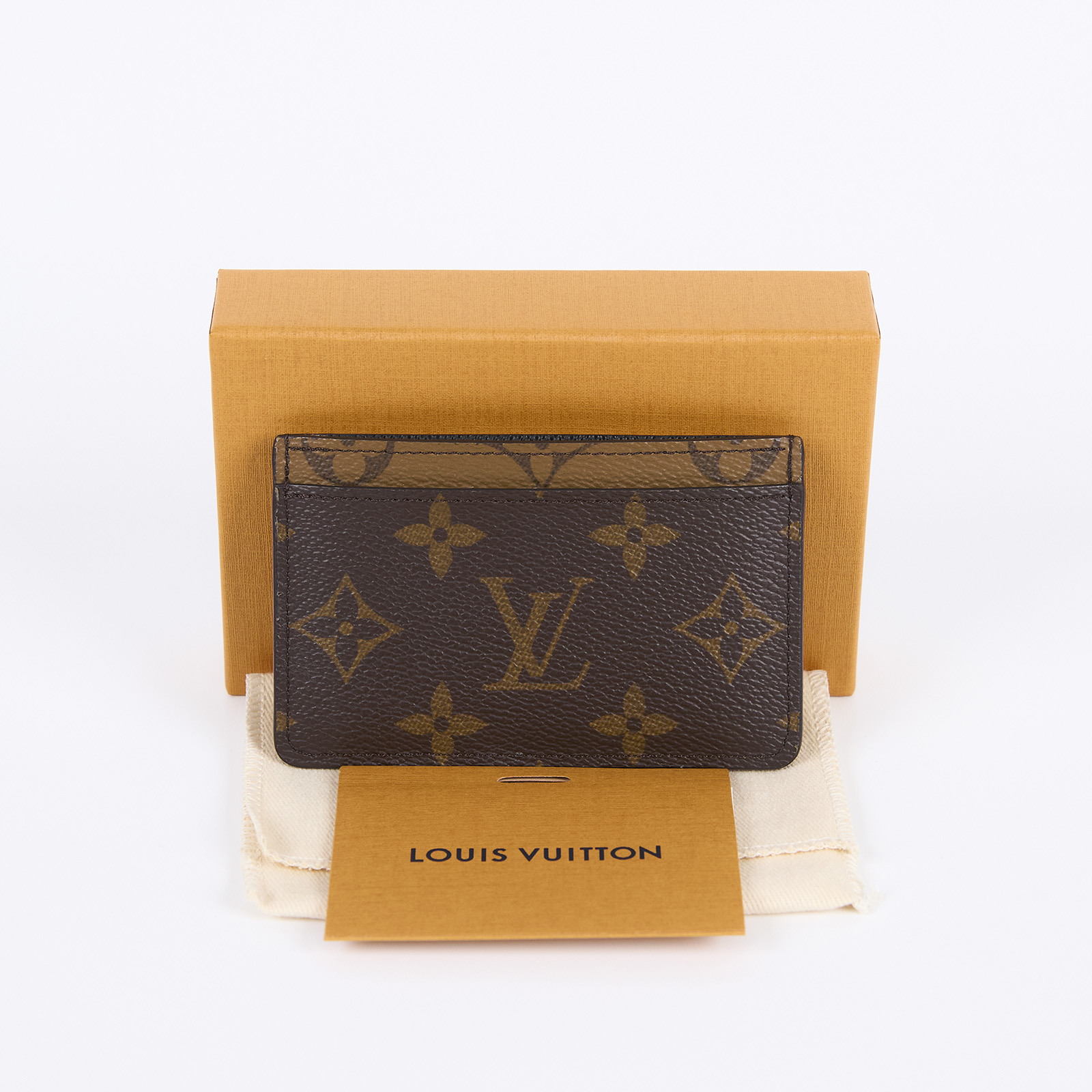 路易威登 LOUIS VUITTON 卡片套 卡夾 Monogram帆布 M69161 晶片款 原花雙色卡夾 原廠盒子/防塵袋