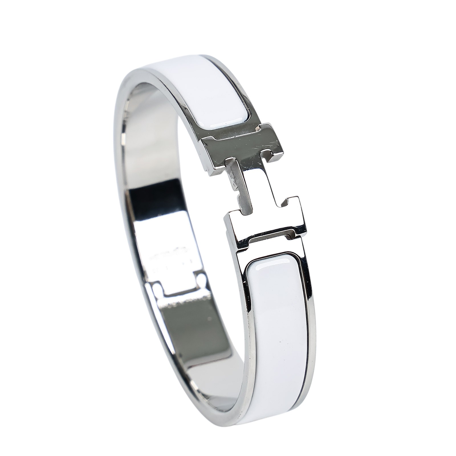 愛馬仕 Hermès Clic H PM 手環 CLICHBPM ST 0148 白銀細版CLIC H 無附屬品