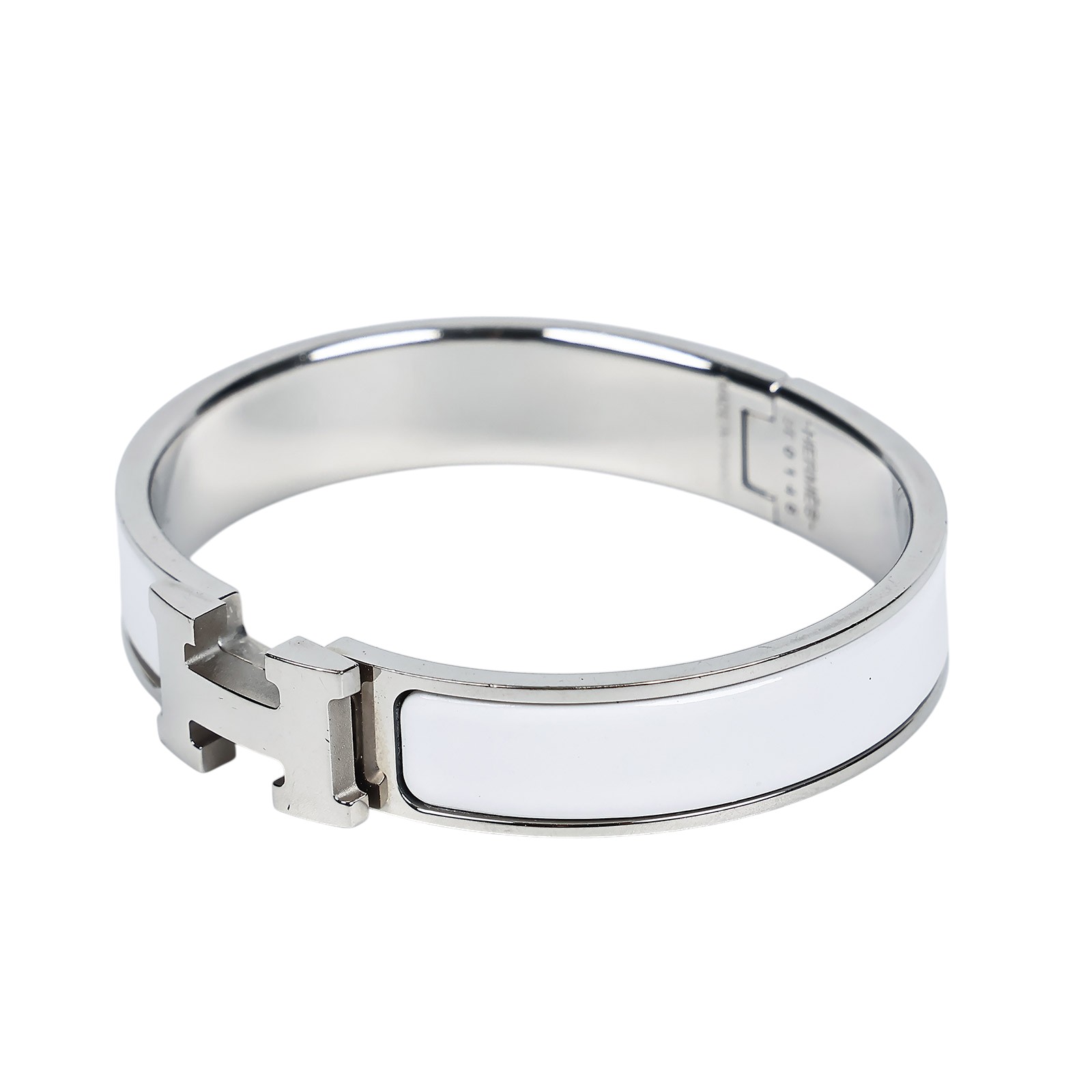 愛馬仕 Hermès Clic H PM 手環 CLICHBPM ST 0148 白銀細版CLIC H 無附屬品