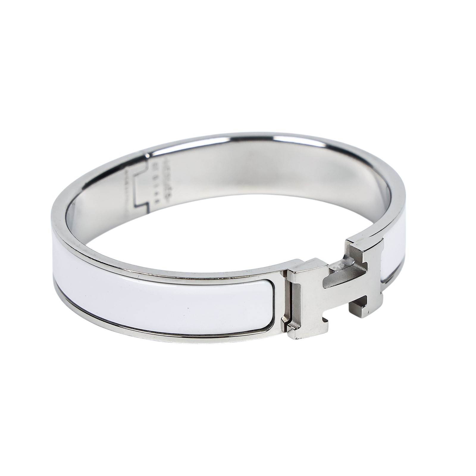 愛馬仕 Hermès Clic H PM 手環 CLICHBPM ST 0148 白銀細版CLIC H 無附屬品