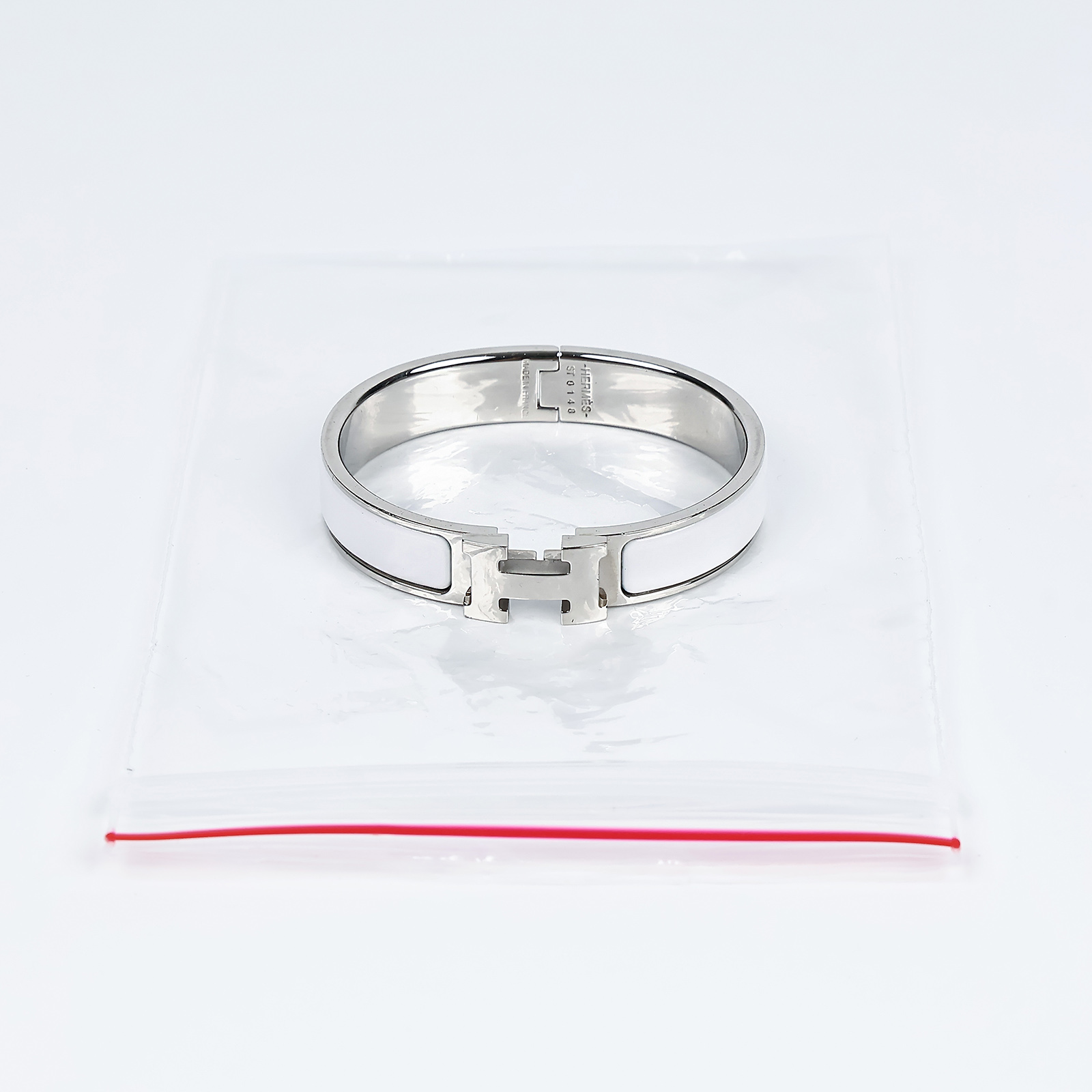 愛馬仕 Hermès Clic H PM 手環 CLICHBPM ST 0148 白銀細版CLIC H 無附屬品