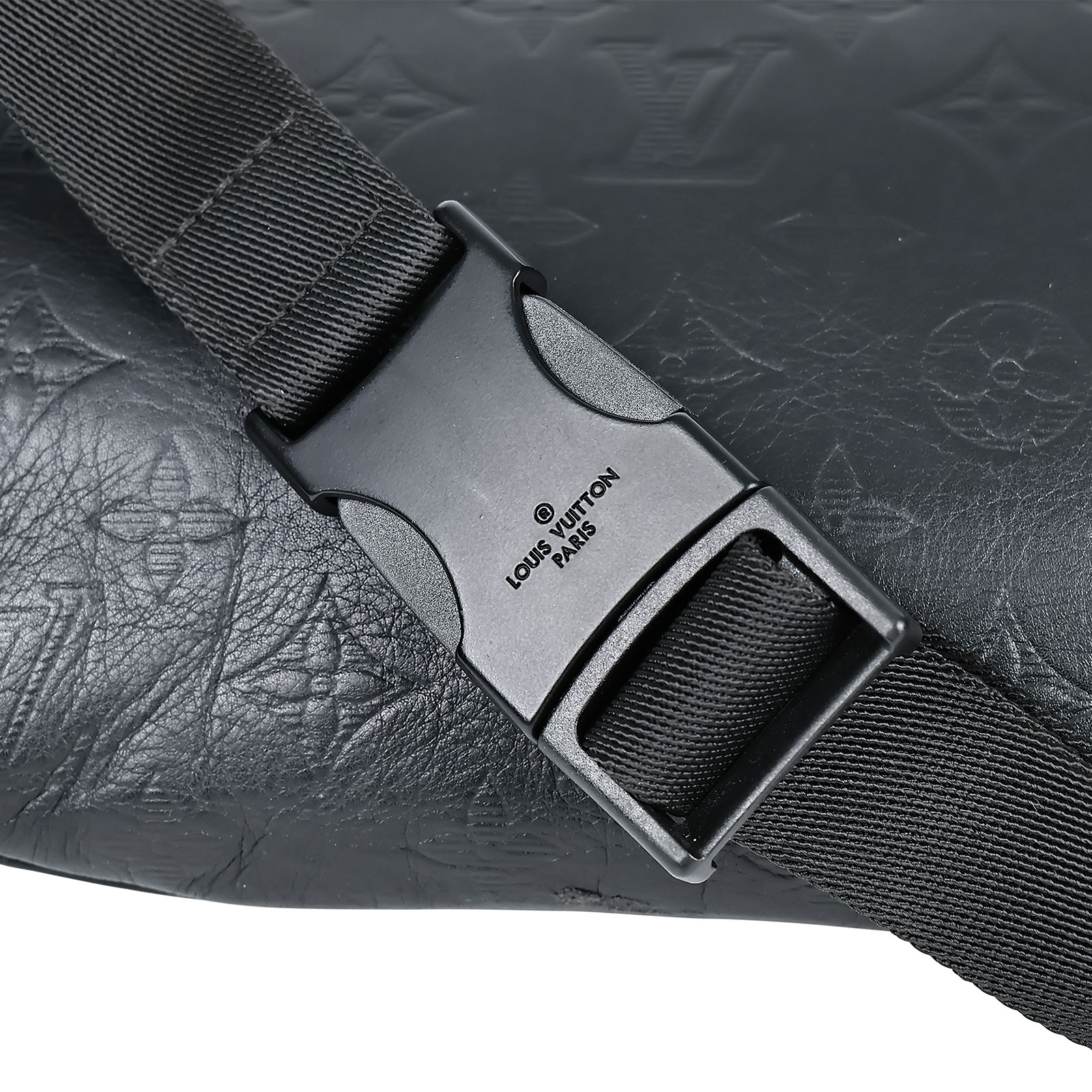 路易威登 LOUIS VUITTON Discovery PM 腰包 小牛皮 黑色 M46036 黑原花DISCOVERY腰包 無附屬品