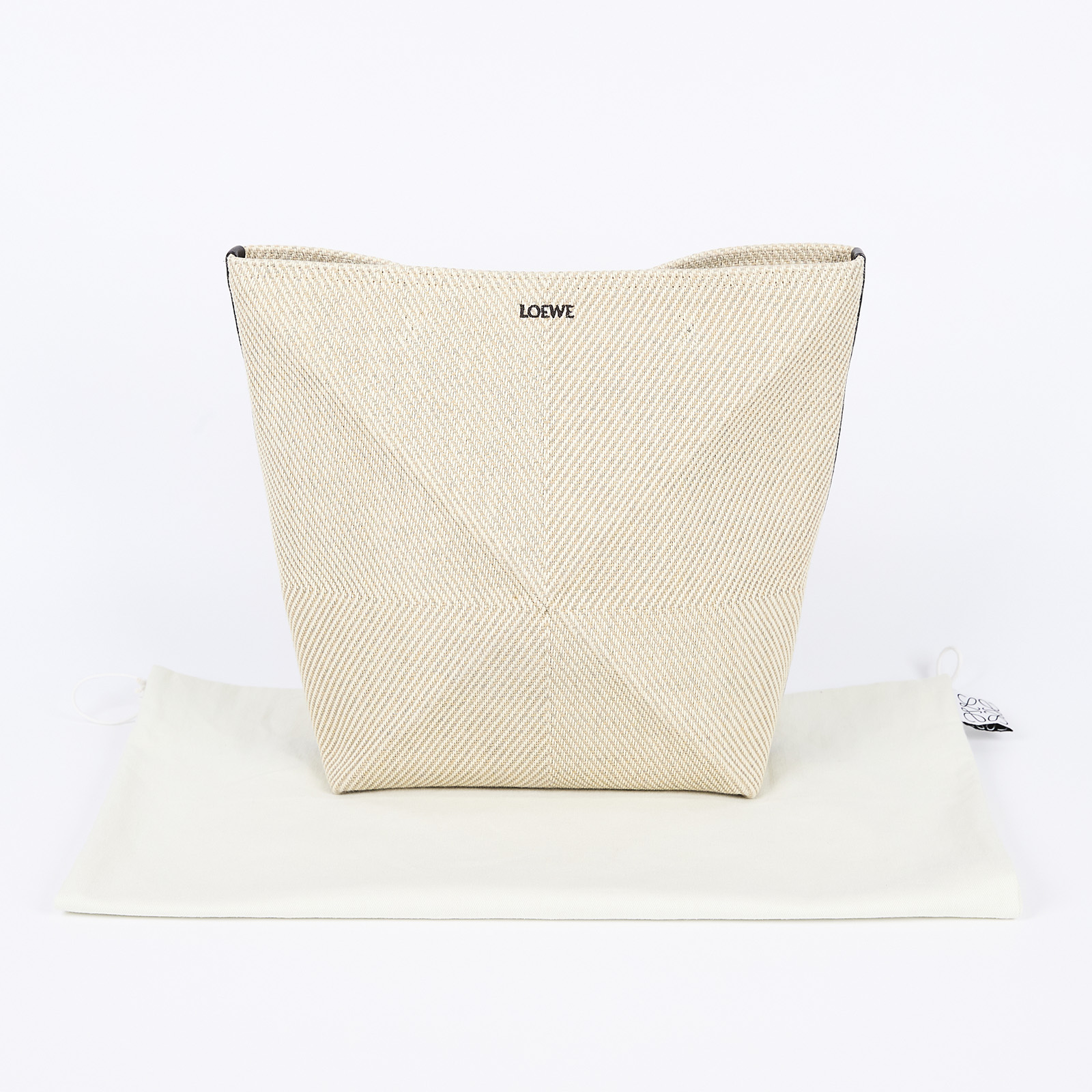 羅意威 LOEWE Puzzle Fold Tote 肩背 手提包 A779G50X34 PUZZLE FOLD 緹花織綿托特 防塵袋