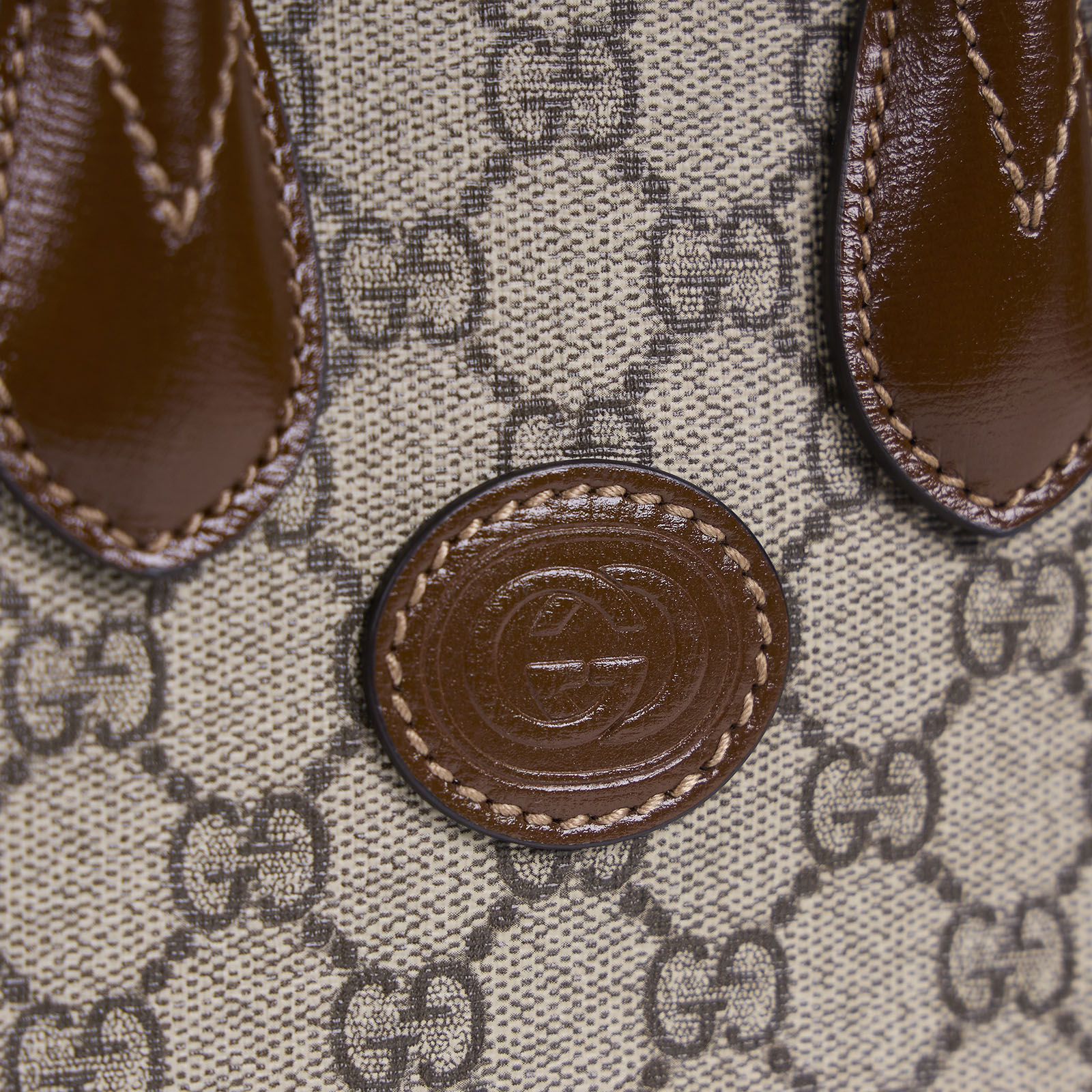 古馳 GUCCI Interlocking G 迷你 手提袋 671623 咖INTERLOCKING 琴譜包 防塵袋/背帶
