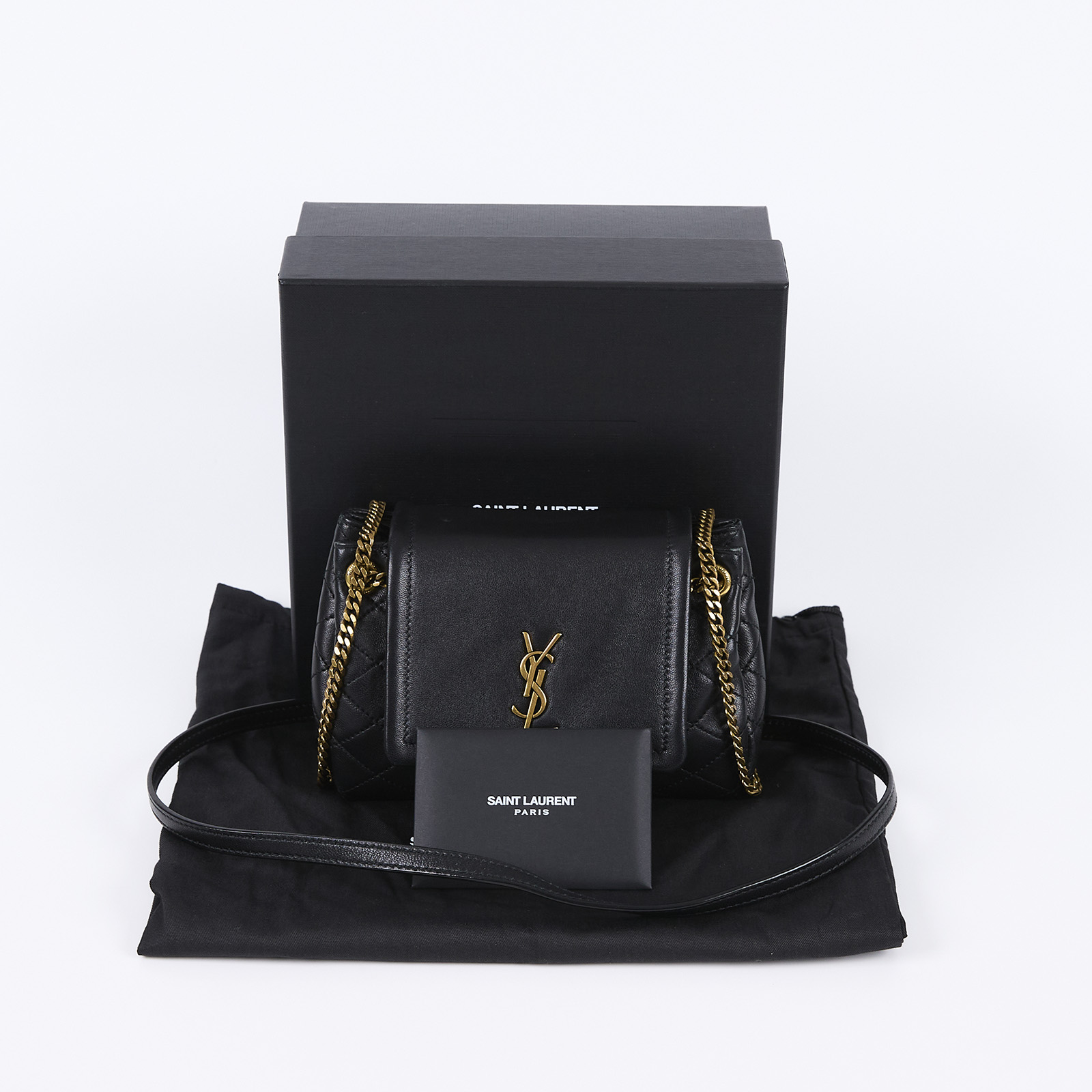 聖羅蘭 YSL SAINT LAURENT Nolia 小羊皮 迷你 手袋 肩背包 6727381EL07  原廠盒子/防塵袋