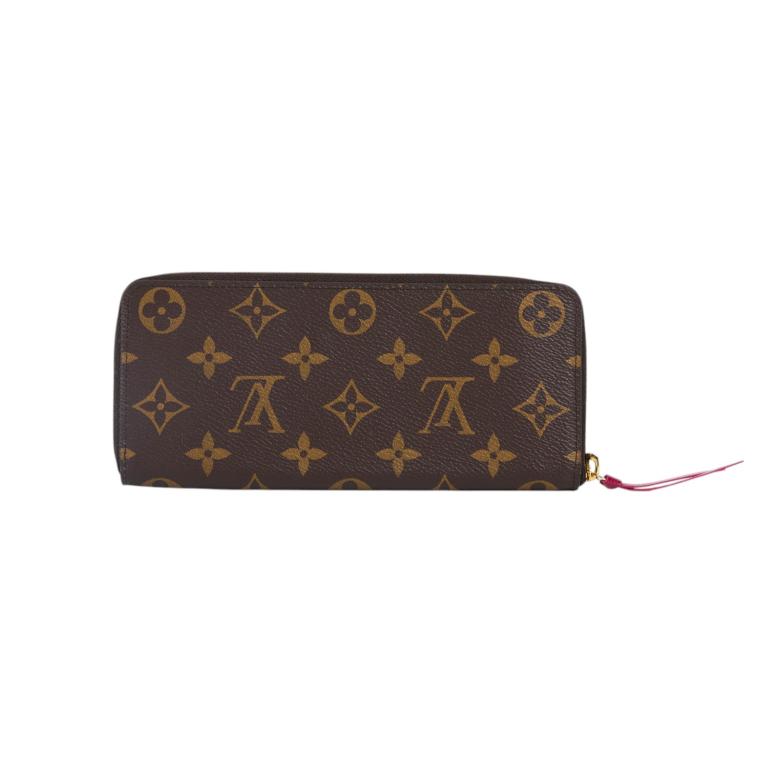 路易威登 LOUIS VUITTON Clémence 錢包 拉鍊 長夾 經典帆布 芭蕾粉色 M61298 晶片款  原廠盒子/防塵袋