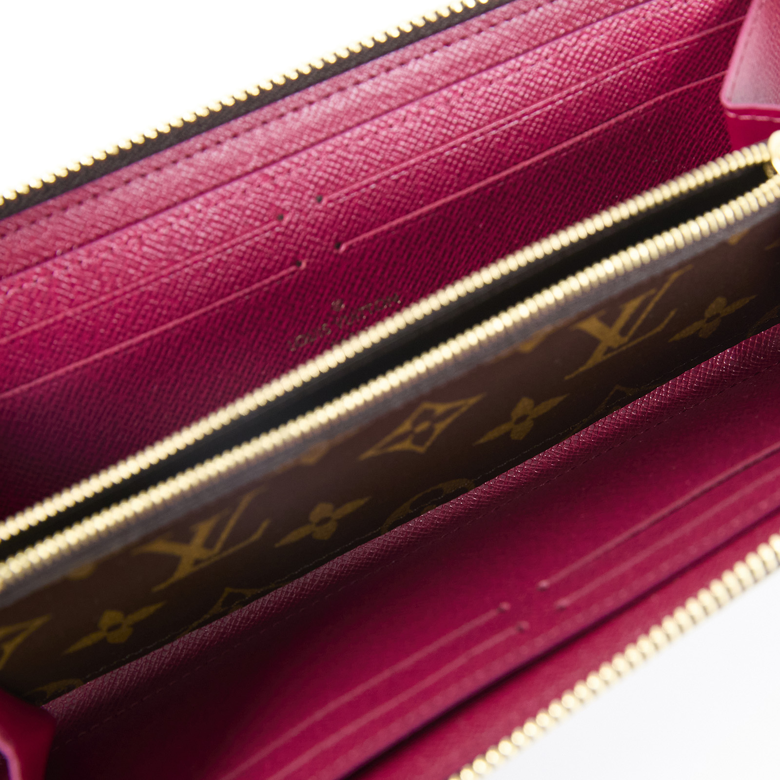 路易威登 LOUIS VUITTON Clémence 錢包 拉鍊 長夾 經典帆布 芭蕾粉色 M61298 晶片款  原廠盒子/防塵袋
