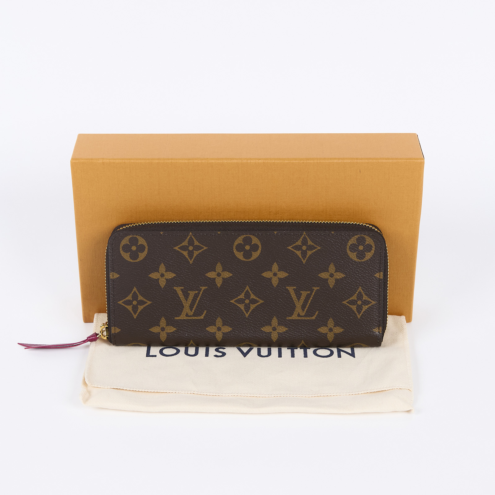 路易威登 LOUIS VUITTON Clémence 錢包 拉鍊 長夾 經典帆布 芭蕾粉色 M61298 晶片款  原廠盒子/防塵袋