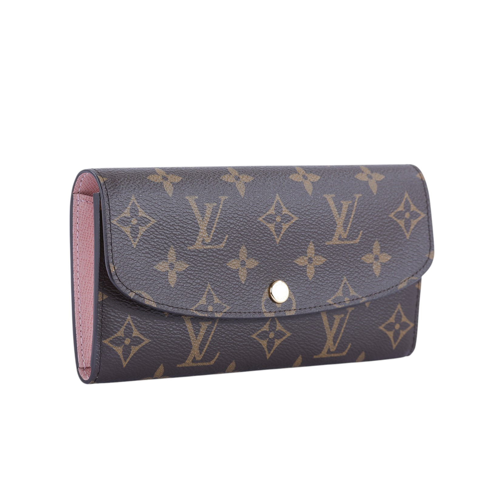 路易威登 LOUIS VUITTON Emilie 長夾 經典帆布 芭蕾粉色 M61289 晶片款 原花粉EMILIE 長夾 原廠盒子/防塵袋/購買證明影本