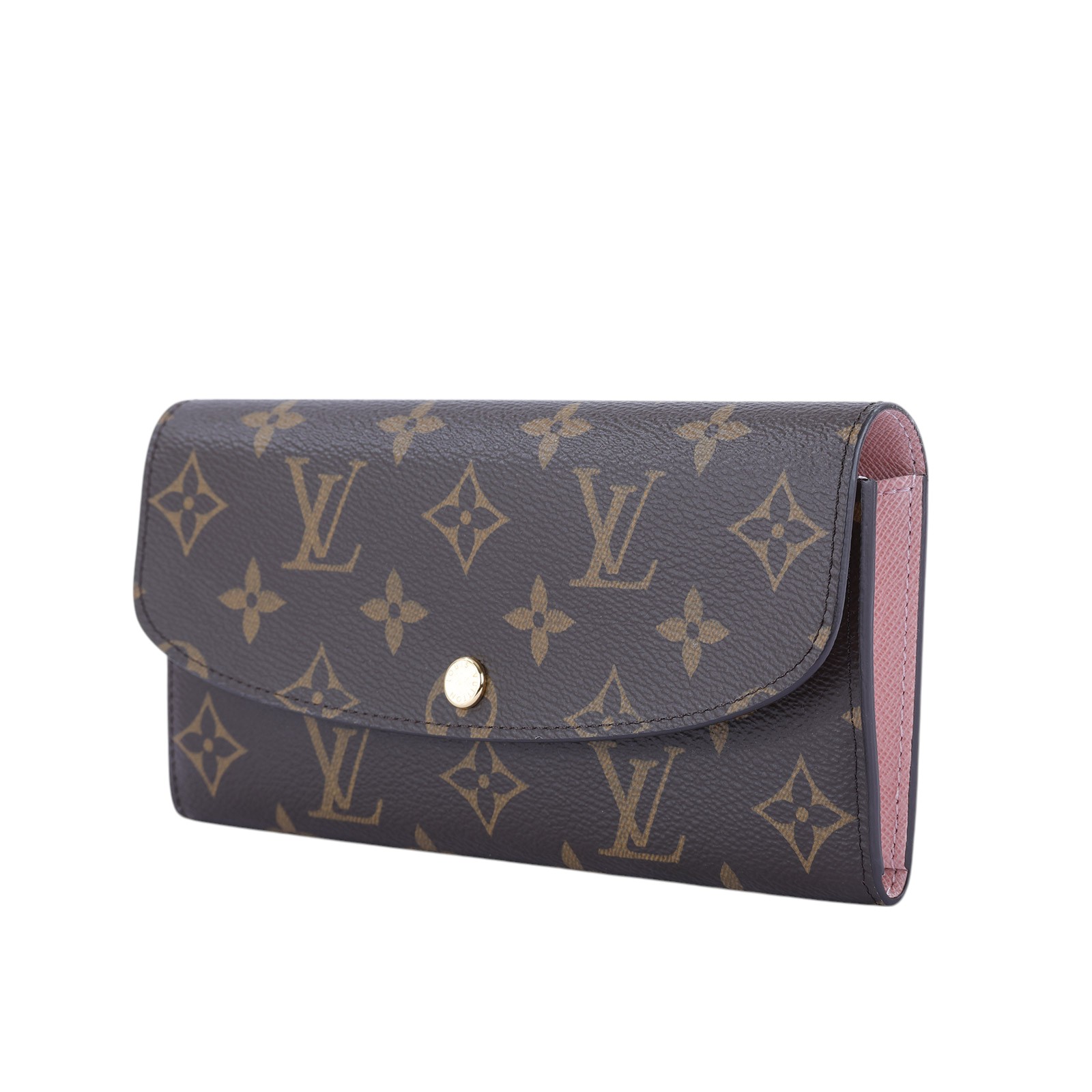 路易威登 LOUIS VUITTON Emilie 長夾 經典帆布 芭蕾粉色 M61289 晶片款 原花粉EMILIE 長夾 原廠盒子/防塵袋/購買證明影本