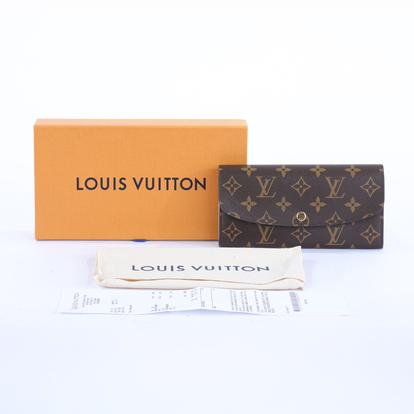 路易威登 LOUIS VUITTON Emilie 長夾 經典帆布 芭蕾粉色 M61289 晶片款 原花粉EMILIE 長夾 原廠盒子/防塵袋/購買證明影本