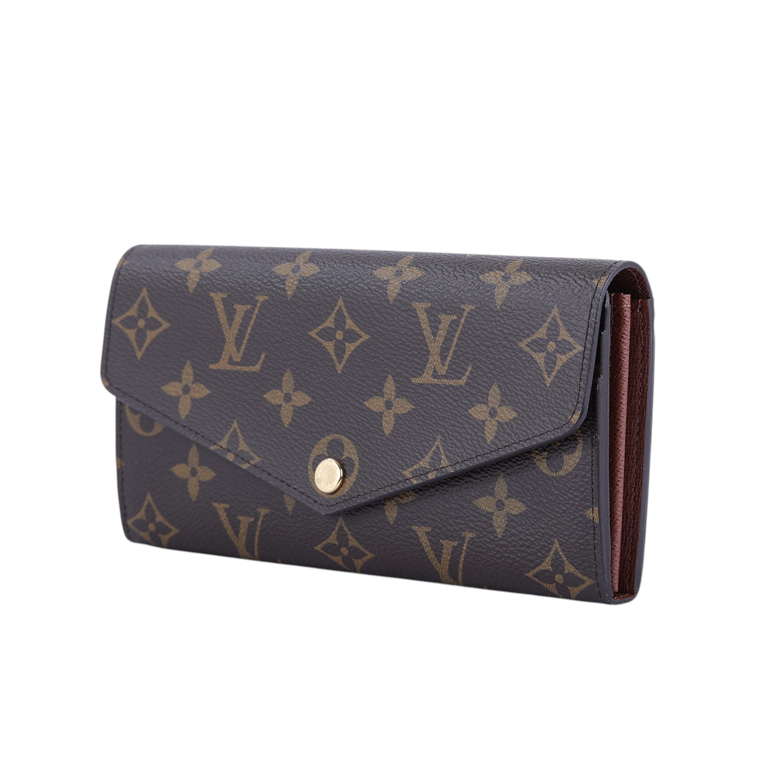 路易威登 LOUIS VUITTON Sarah 錢包 口蓋長夾 棕色 M60531 晶片款 原花SARAH 長夾 原廠盒子/防塵袋