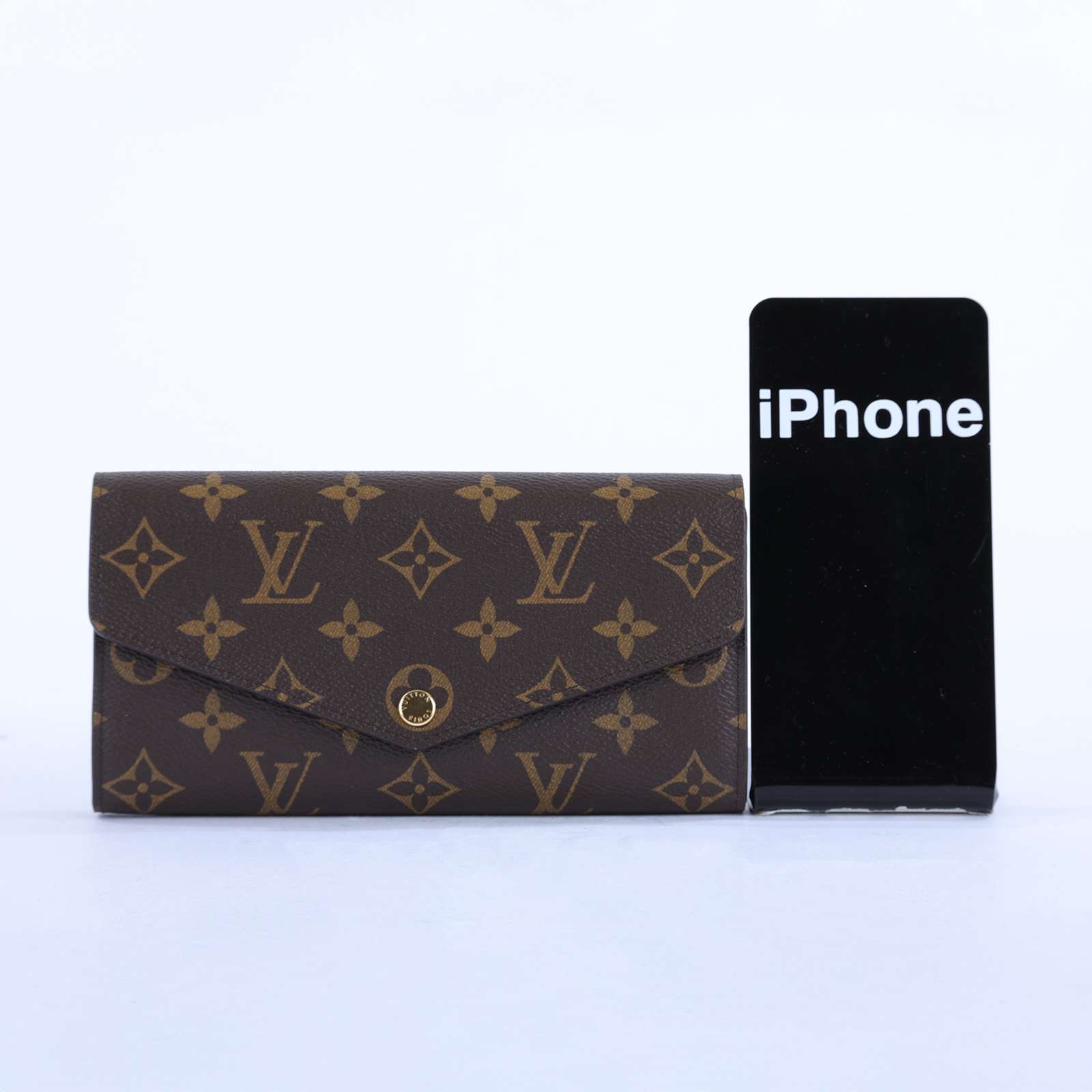 路易威登 LOUIS VUITTON Sarah 錢包 口蓋長夾 棕色 M60531 晶片款 原花SARAH 長夾 原廠盒子/防塵袋