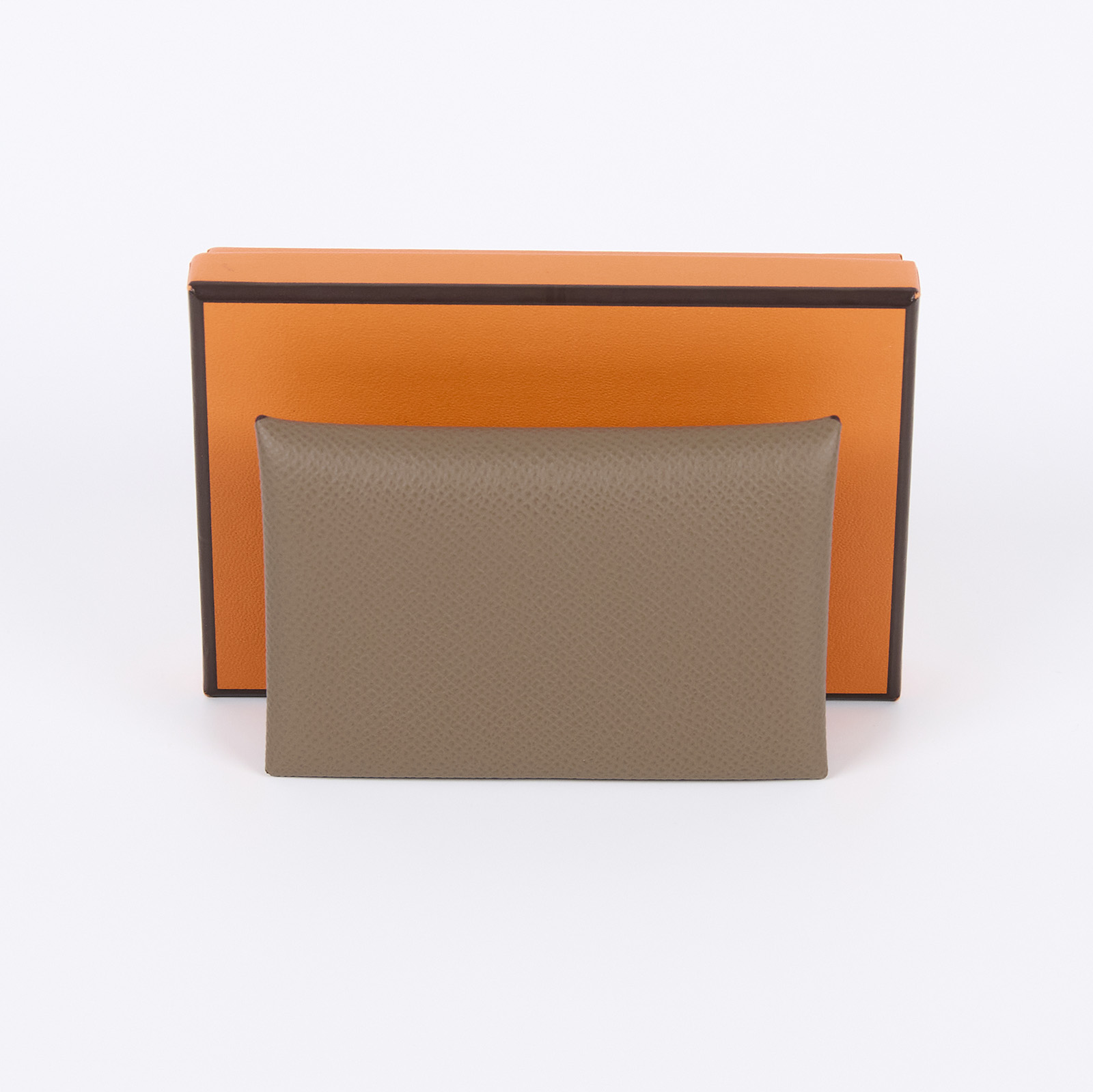 愛馬仕 Hermès Calvi 卡包 CAL B AA 006 ZA B刻大象灰CALVI 原廠盒子