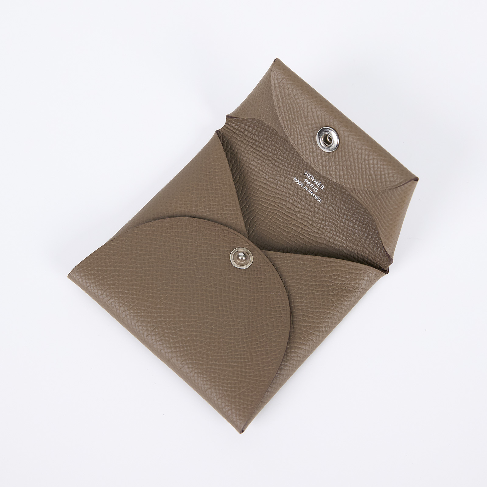 愛馬仕 Hermès Bastia 零錢包 BASTIA B MZ 006 AC 大象灰BASTIA 原廠盒子/購買證明影本