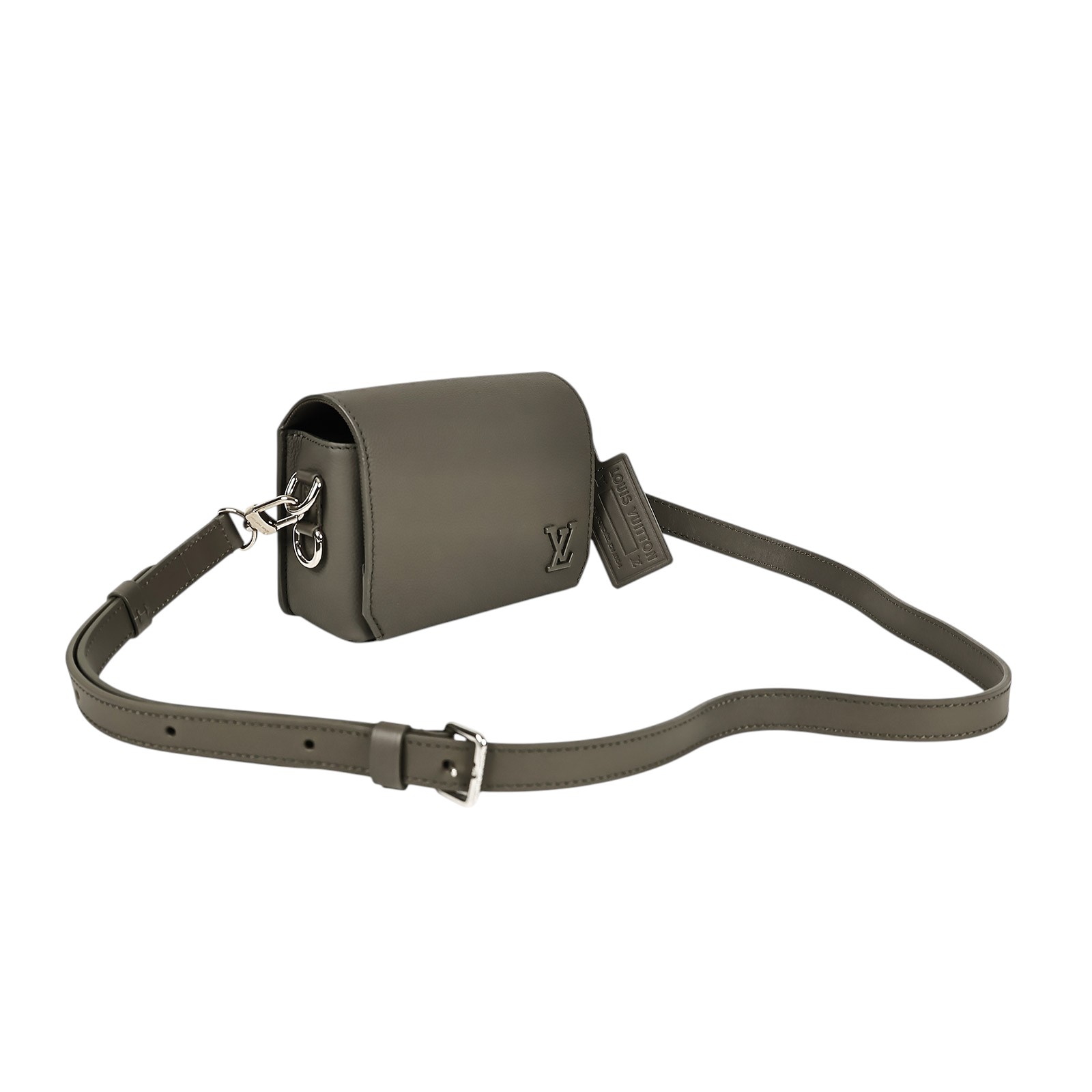 路易威登 LOUIS VUITTON 翻蓋隨身錢包 綠色 M82086 晶片款 灰綠翻蓋隨身包 原廠盒子/防塵袋/購買證明正本/背帶/吊牌