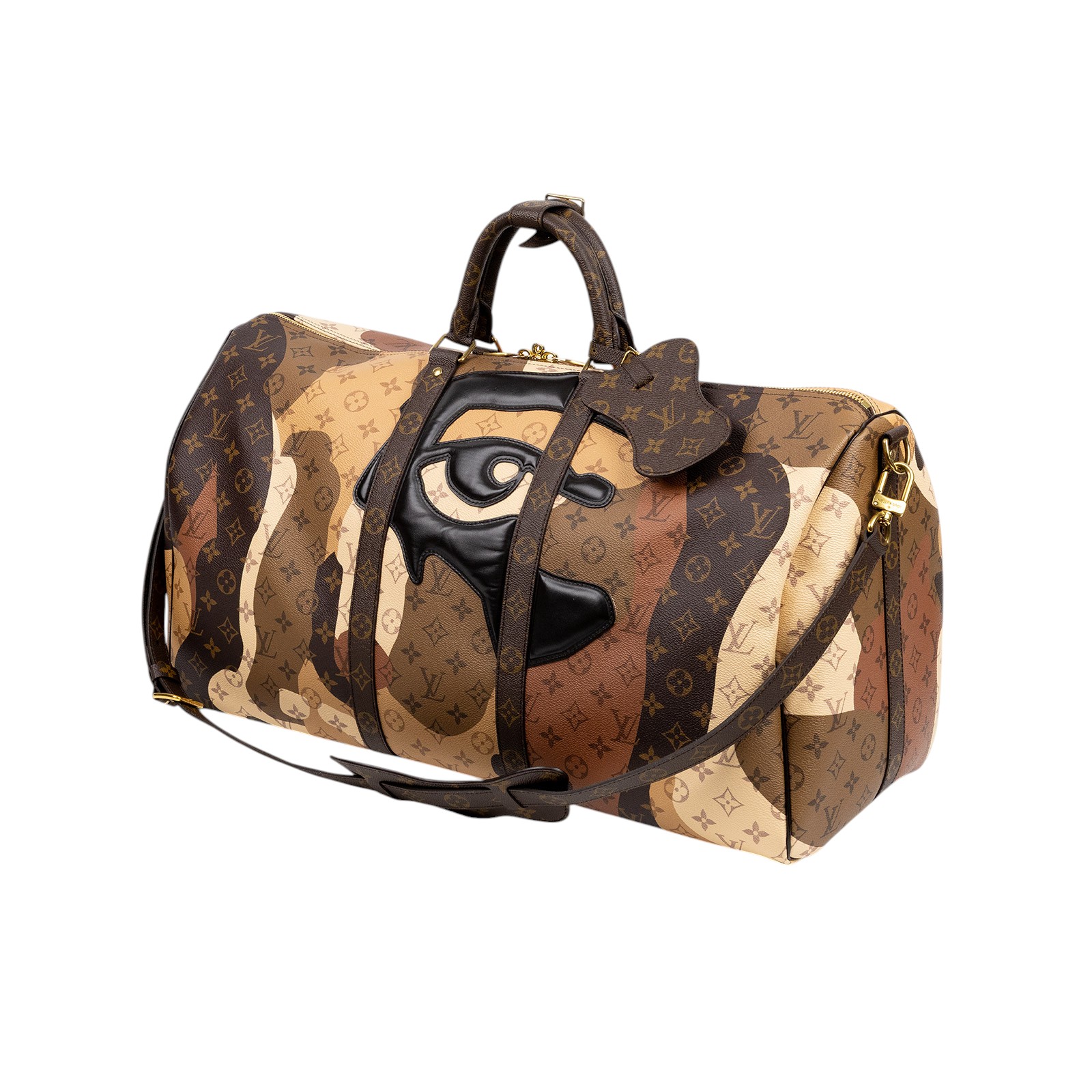 路易威登 LOUIS VUITTON Keepall Bandoulière 55 Portrait 波士頓包 旅行袋 M46677 晶片款  防塵袋/背帶/鎖組
