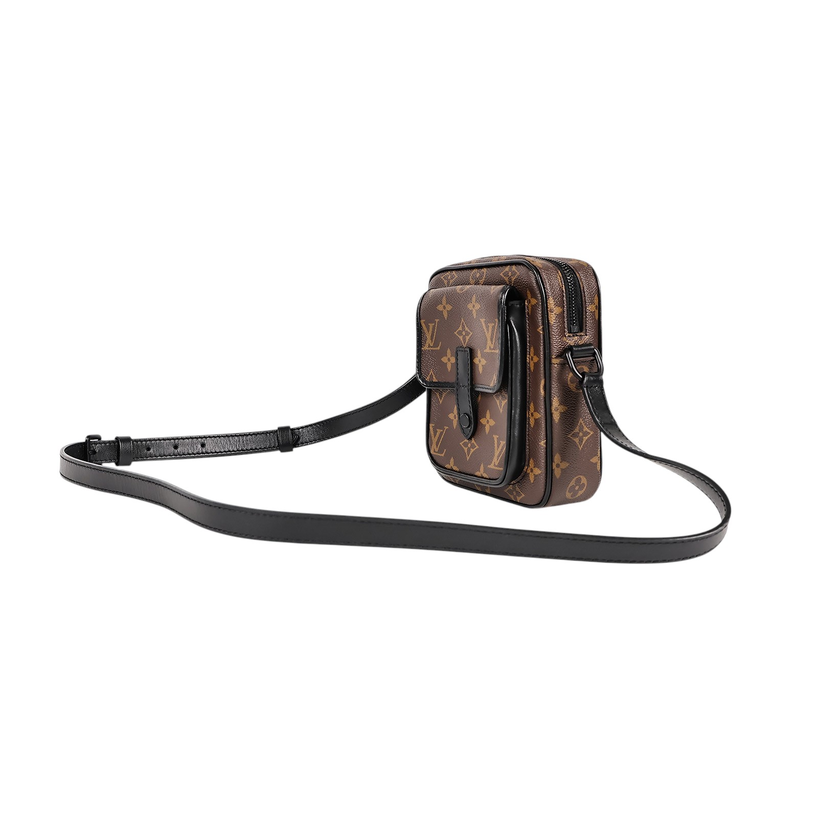 路易威登 LOUIS VUITTON Christopher 斜背 隨身包 M69404 晶片款 原花Christopher隨身包 原廠盒子/防塵袋