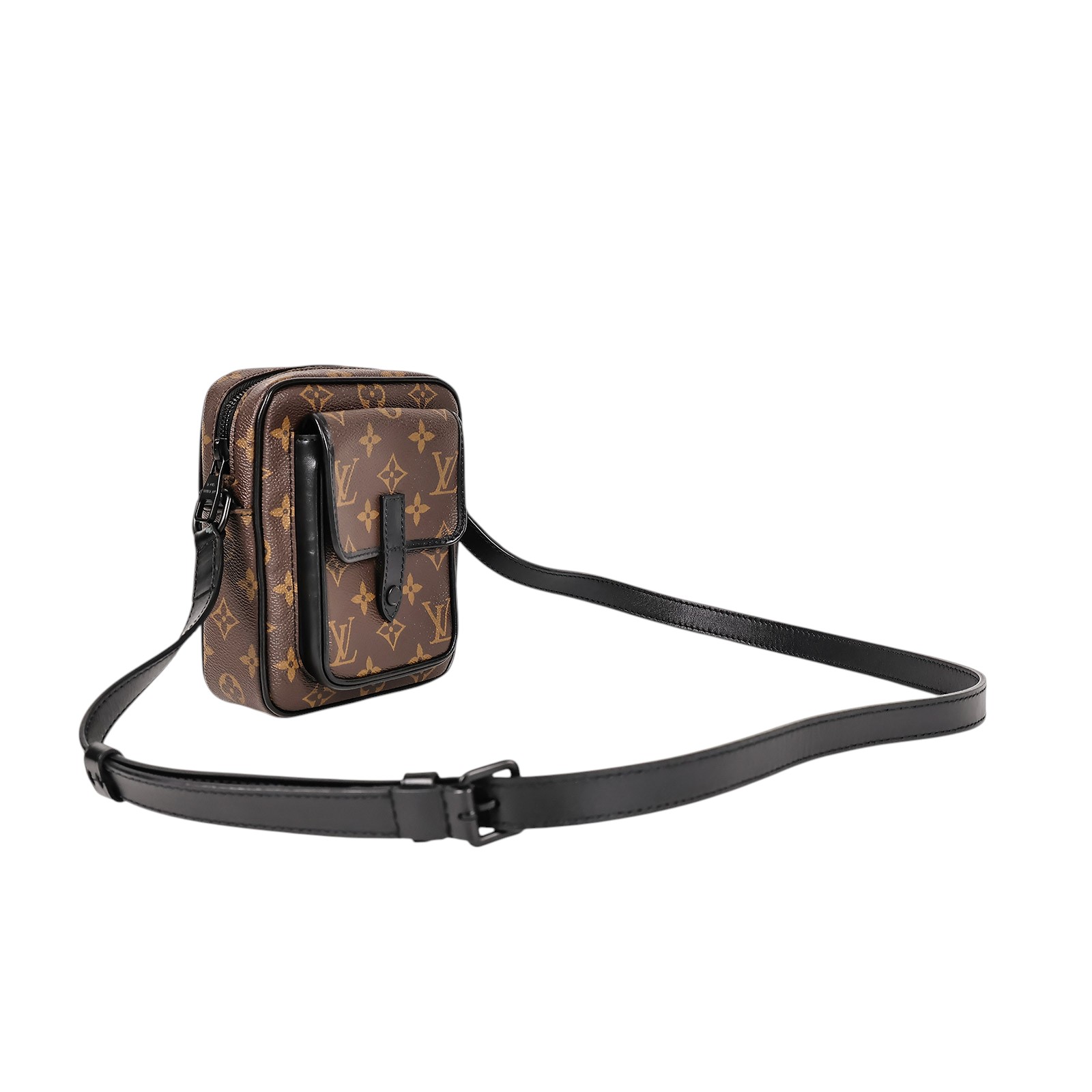 路易威登 LOUIS VUITTON Christopher 斜背 隨身包 M69404 晶片款 原花Christopher隨身包 原廠盒子/防塵袋