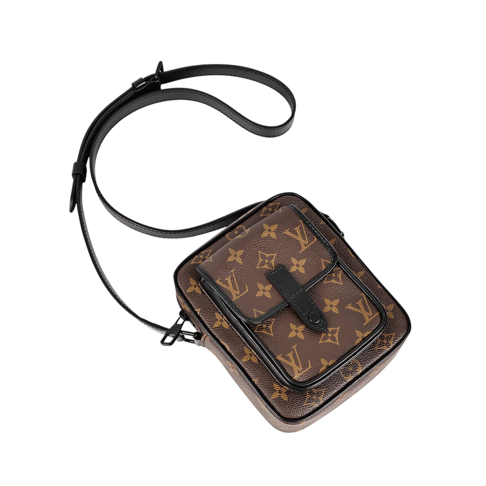 路易威登 LOUIS VUITTON Christopher 斜背 隨身包 M69404 晶片款 原花Christopher隨身包 原廠盒子/防塵袋