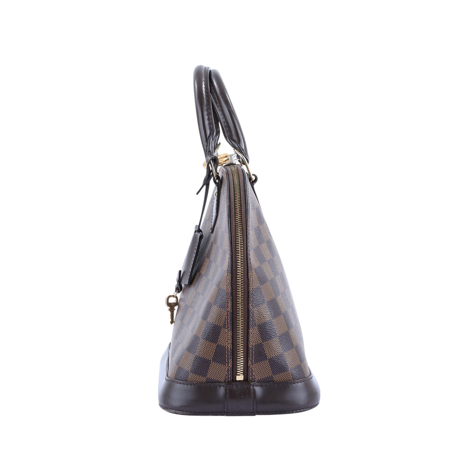 路易威登 LOUIS VUITTON Alma PM 棕棋盤 可斜背 貝殼包  N53151 棋盤格ALMA PM 防塵袋/鎖組