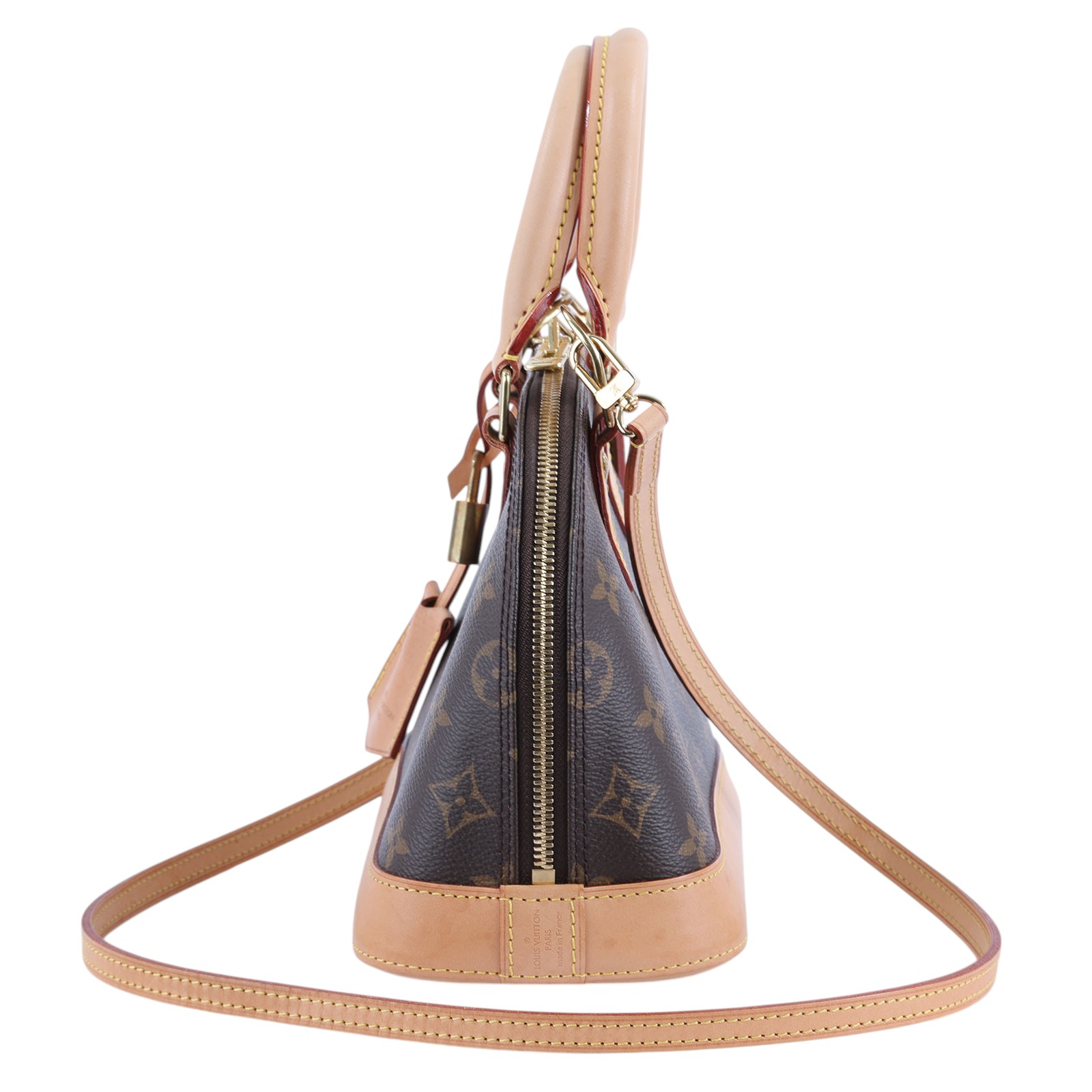 路易威登 LOUIS VUITTON Alma BB 手提包 經典帆布 M53152 晶片款 原花ALMA BB 原廠盒子/防塵袋/購買證明原本