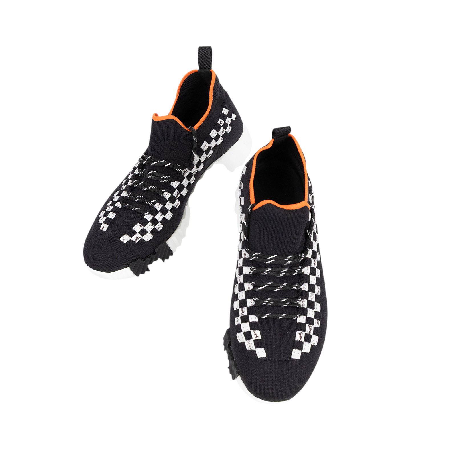 愛馬仕 Hermès Flex 簡便運動鞋 H222161Z_385 Z857-H222161Z 黑橘運動鞋 #38.5 原廠盒子/防塵袋2