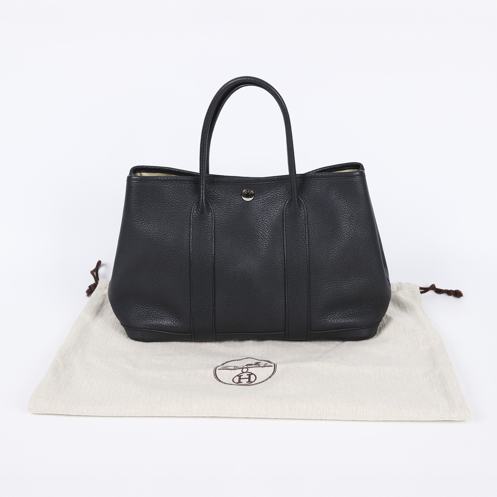 愛馬仕 Hermès Garden Party 花園派對包 30 GP30 VP口M 口M刻 黑GP 30 防塵袋