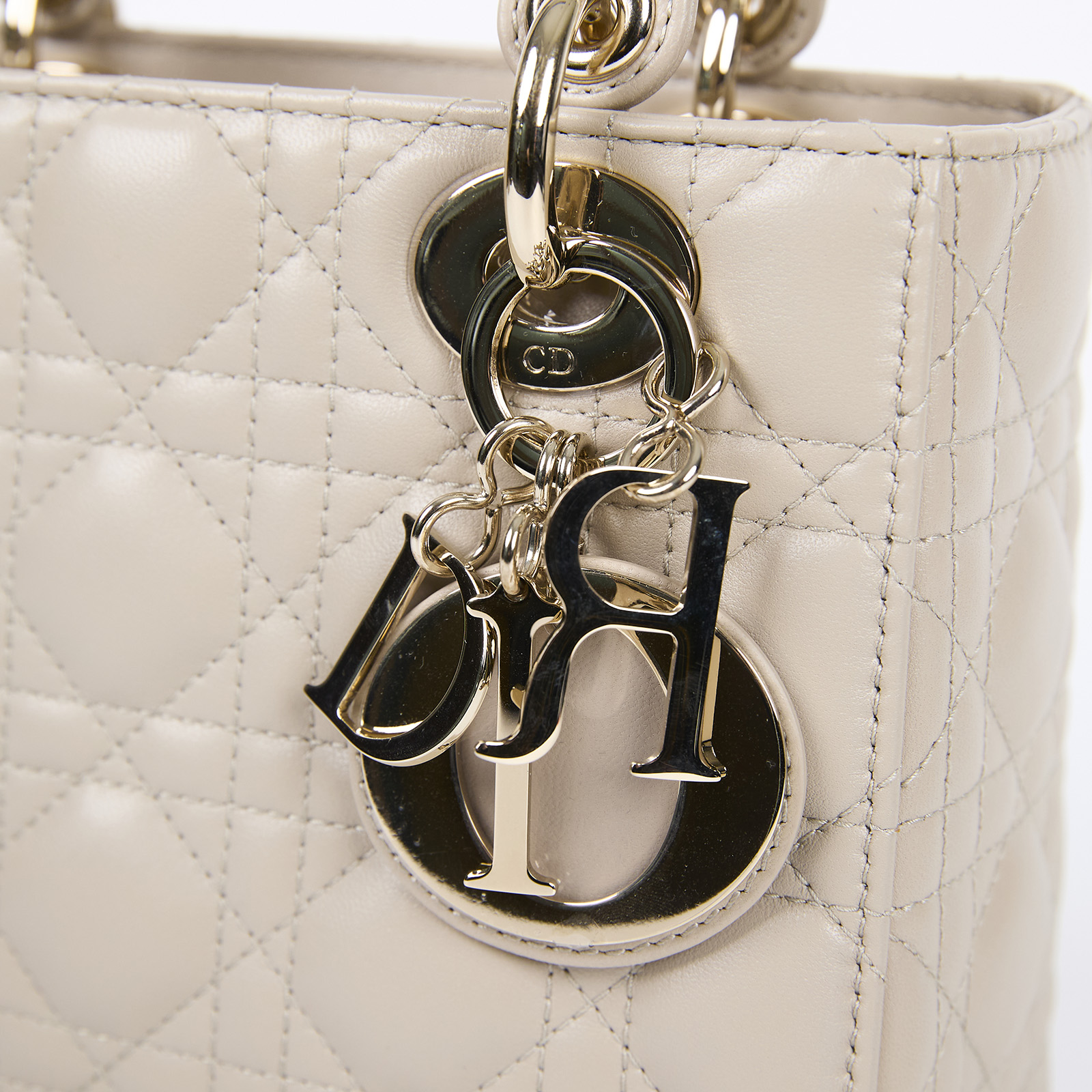 迪奧 CHRISTIAN DIOR Lady Dior My ABCDior 小型 肩背 手提包 羊皮 M0538ONGE  保證卡/原廠盒子