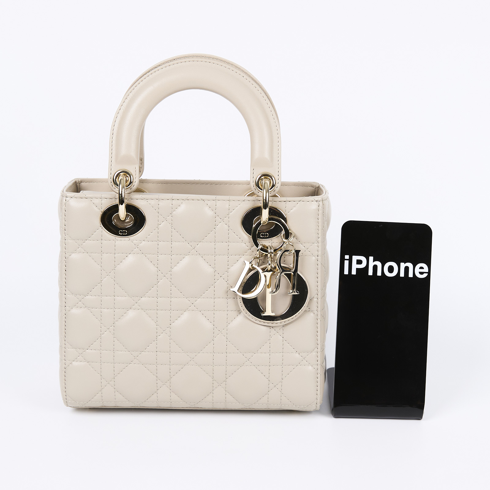 迪奧 CHRISTIAN DIOR Lady Dior My ABCDior 小型 肩背 手提包 羊皮 M0538ONGE  保證卡/原廠盒子