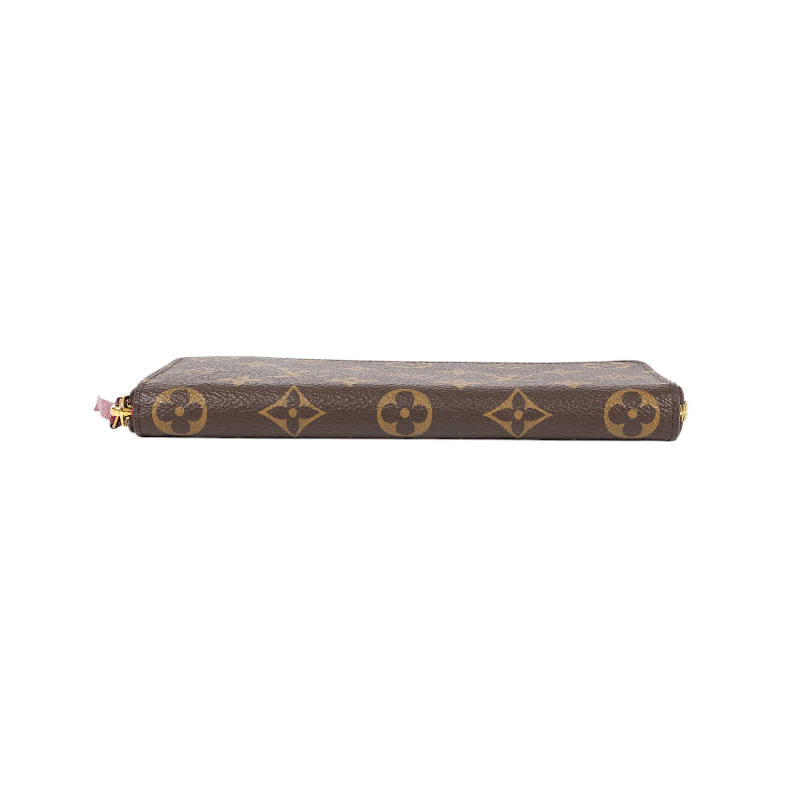 路易威登 LOUIS VUITTON Clémence 錢包 拉鍊 長夾 經典帆布 紫紅色 M60742 晶片款  原廠盒子/防塵袋/購買證明正本