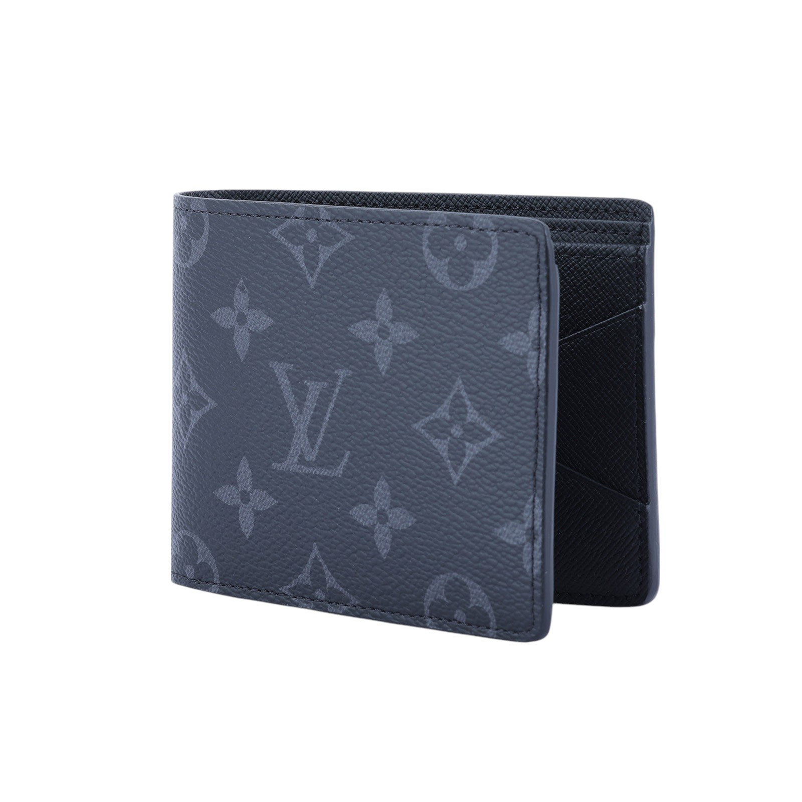 路易威登 LOUIS VUITTON Multiple Eclipse帆布 錢包 短夾 M61695 晶片款 黑原花短夾 原廠盒子/防塵袋/購買證明正本