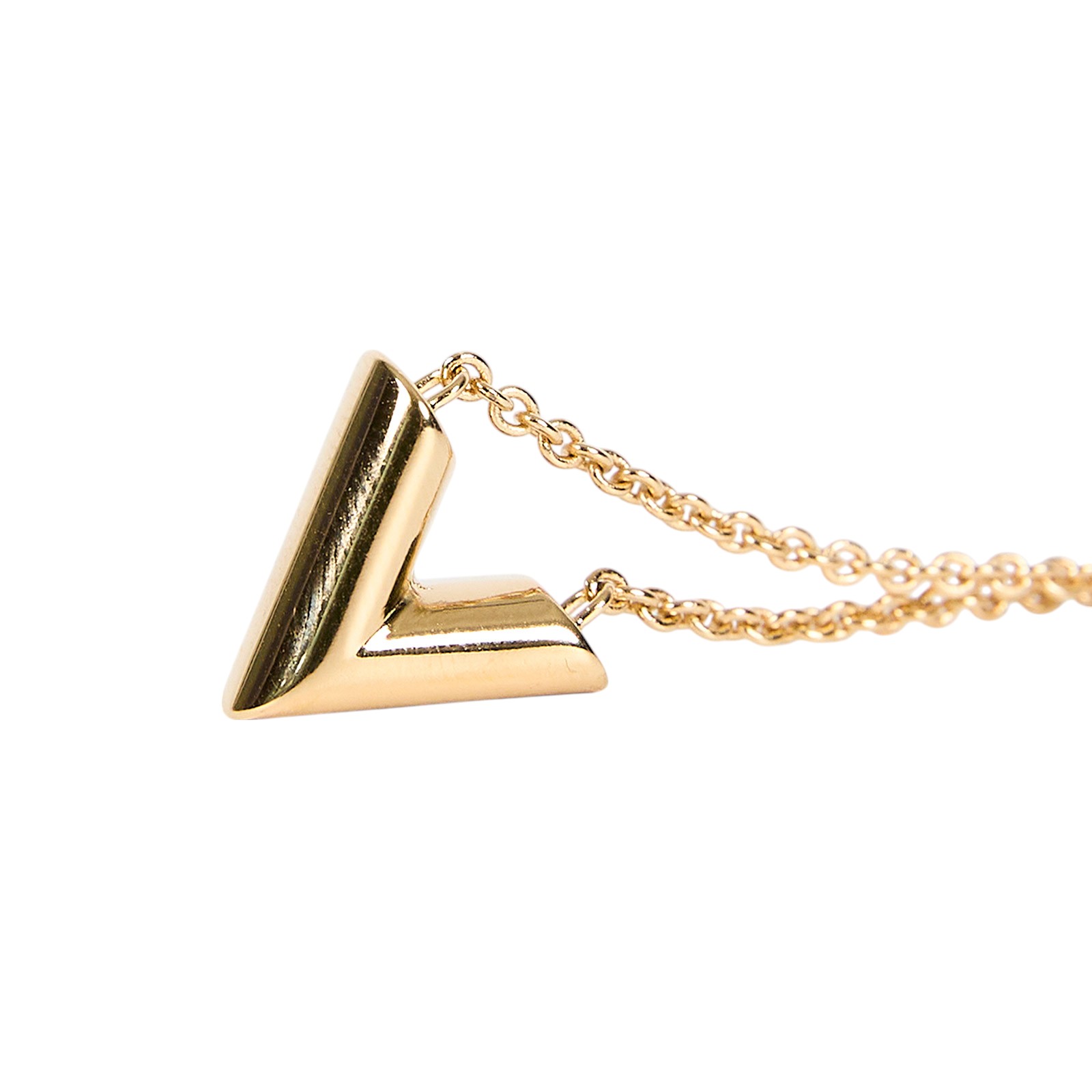 路易威登 LOUIS VUITTON Essential V 項鏈 M00857 金ESSENTIAL V項鍊 原廠盒子/防塵袋/購買證明正本