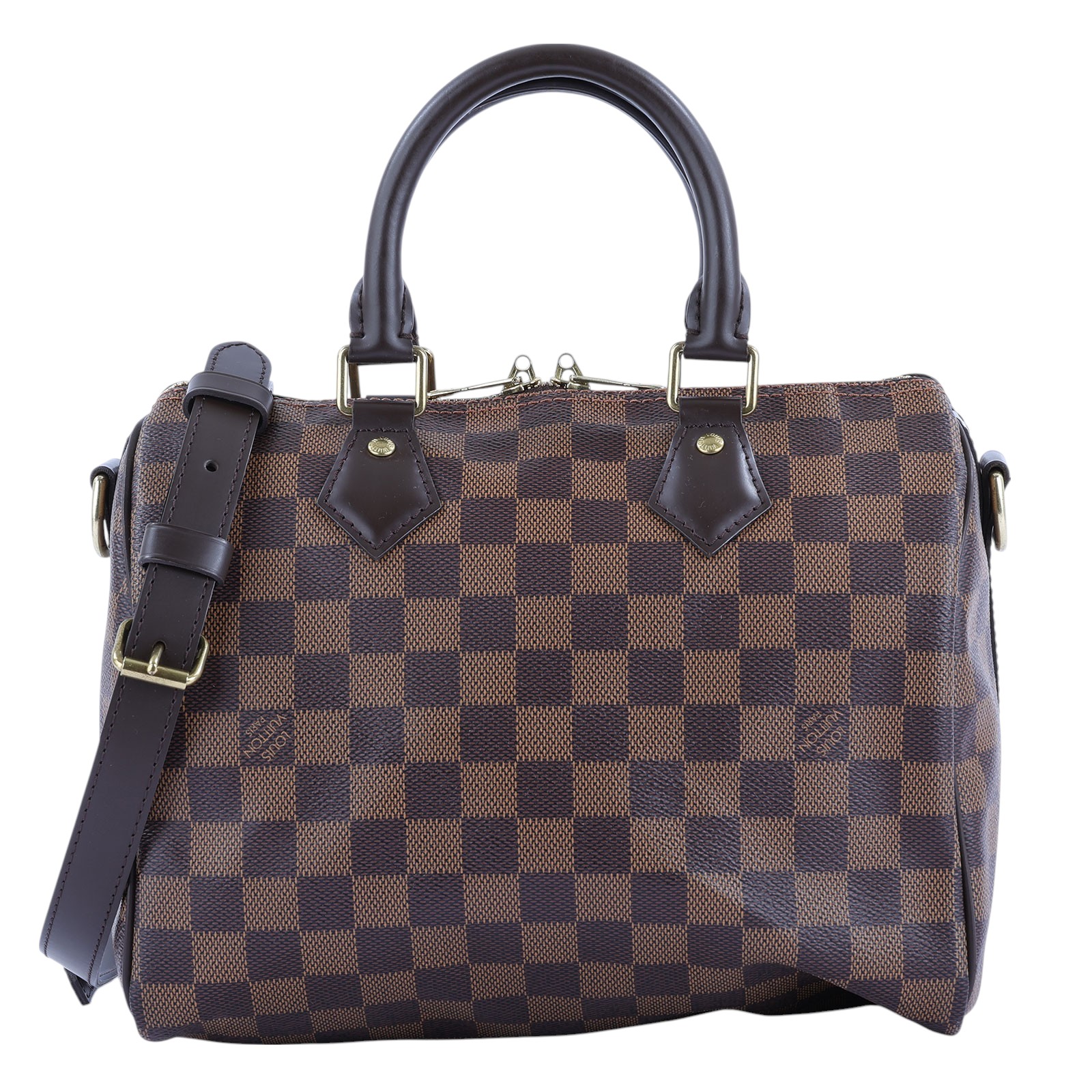 路易威登 LOUIS VUITTON Speedy Bandoulière 25  波士頓包 手提包 棕棋盤格 N40575  防塵袋/背帶/鎖組