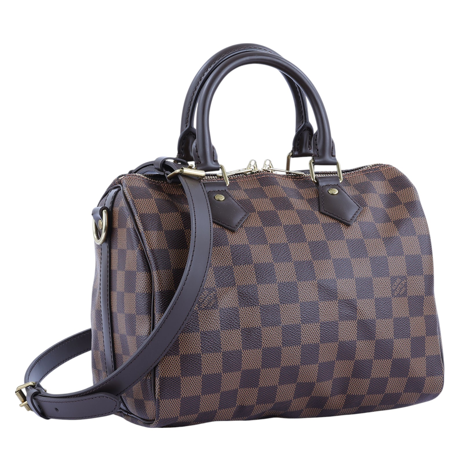 路易威登 LOUIS VUITTON Speedy Bandoulière 25  波士頓包 手提包 棕棋盤格 N40575  防塵袋/背帶/鎖組