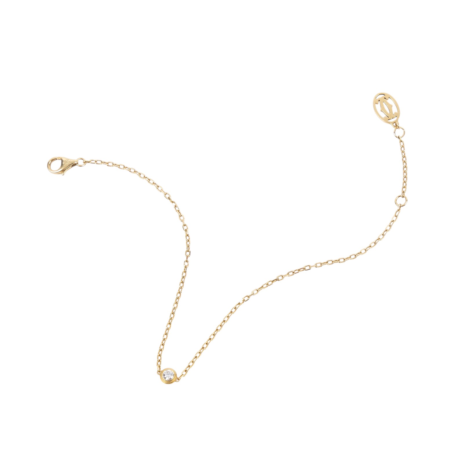 卡地亞 CARTIER Juste un Clou 手環 小型款 B6065814 YG 0.09ct D Amour 手鏈 原廠盒子/保書