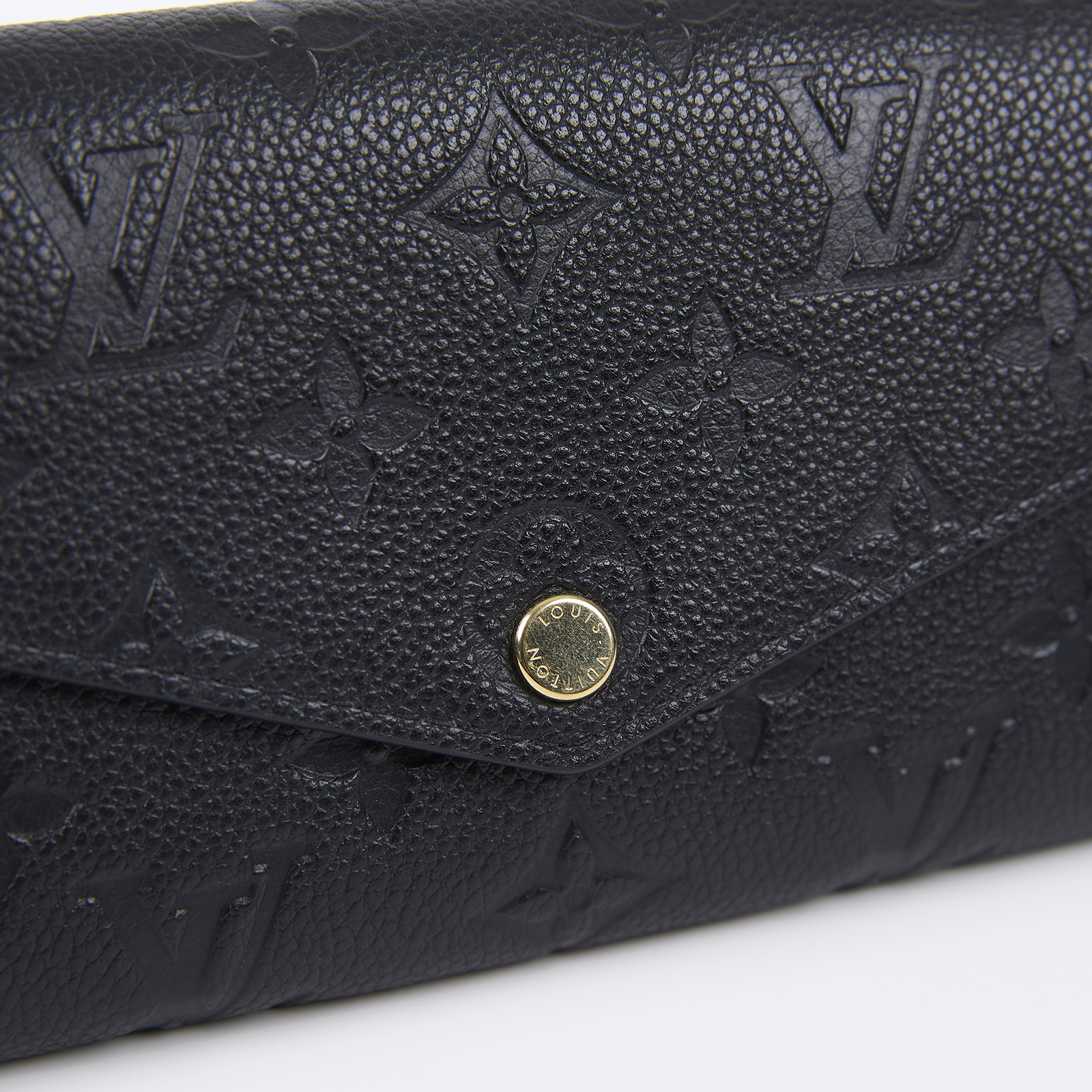 路易威登 LOUIS VUITTON Sarah 錢包 壓花牛皮 黑色 M82257 晶片款 黑SARAH長夾 原廠盒子/防塵袋