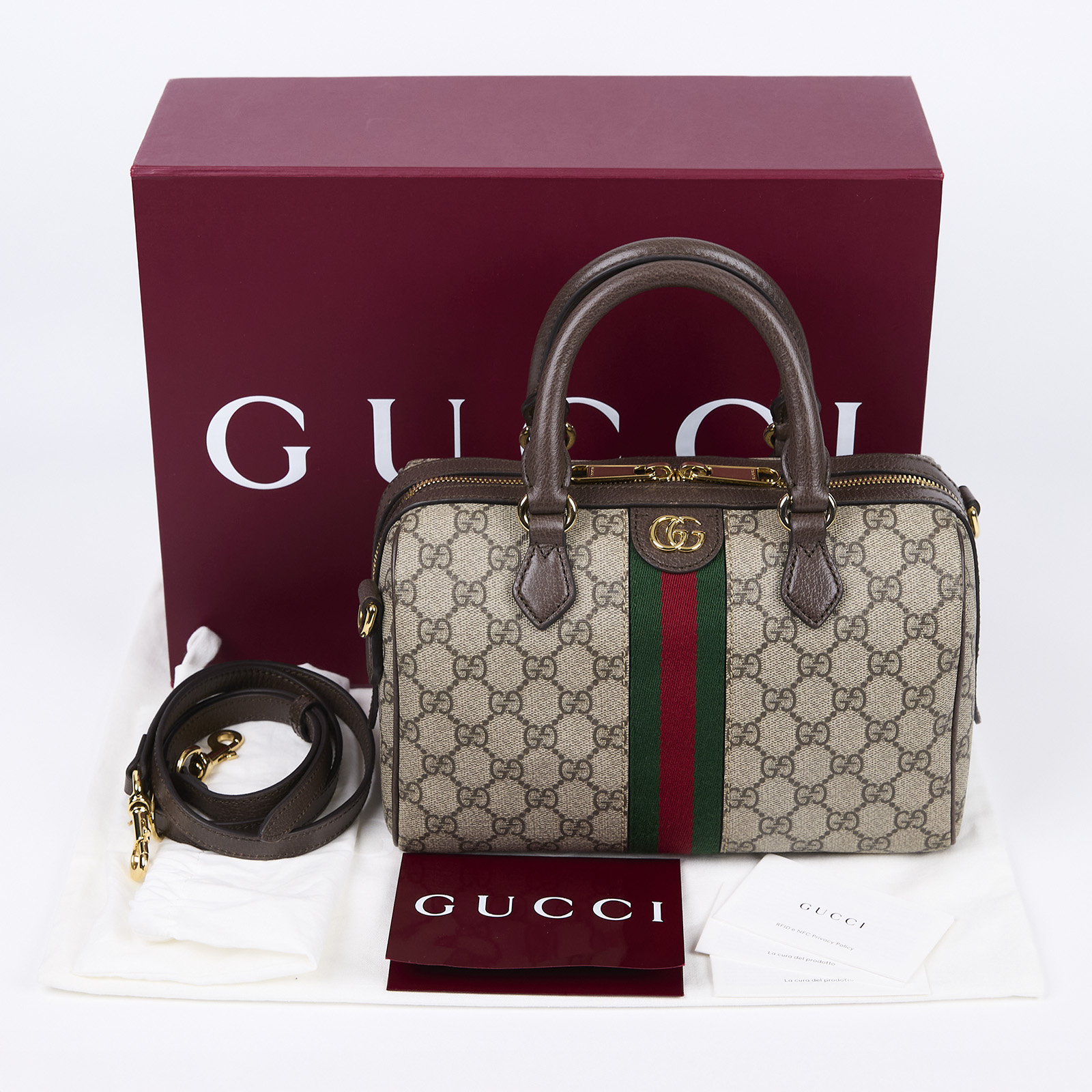 古馳 GUCCI Ophidia GG 肩背 波士頓包 772061 OPHIDIA 波士頓2WAY包SMALL 原廠盒子/防塵袋/背帶